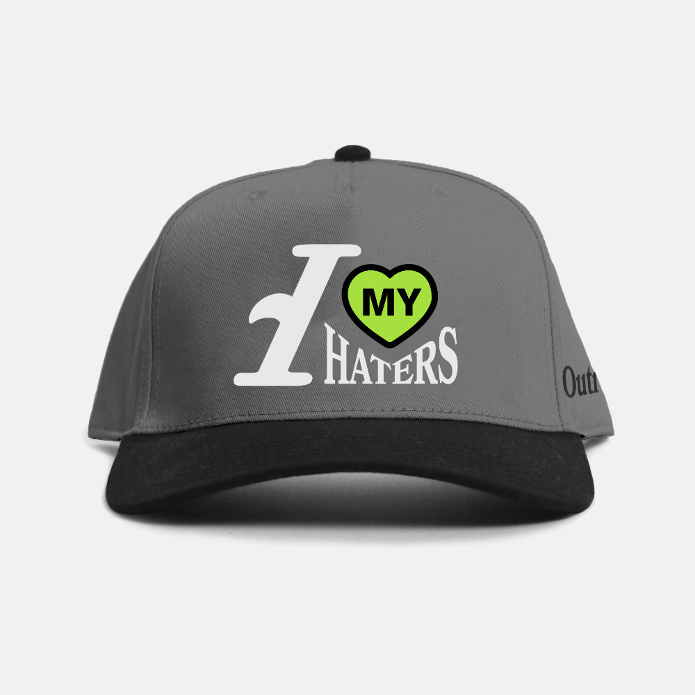I Love My Haters Puff Embroidered Snapback