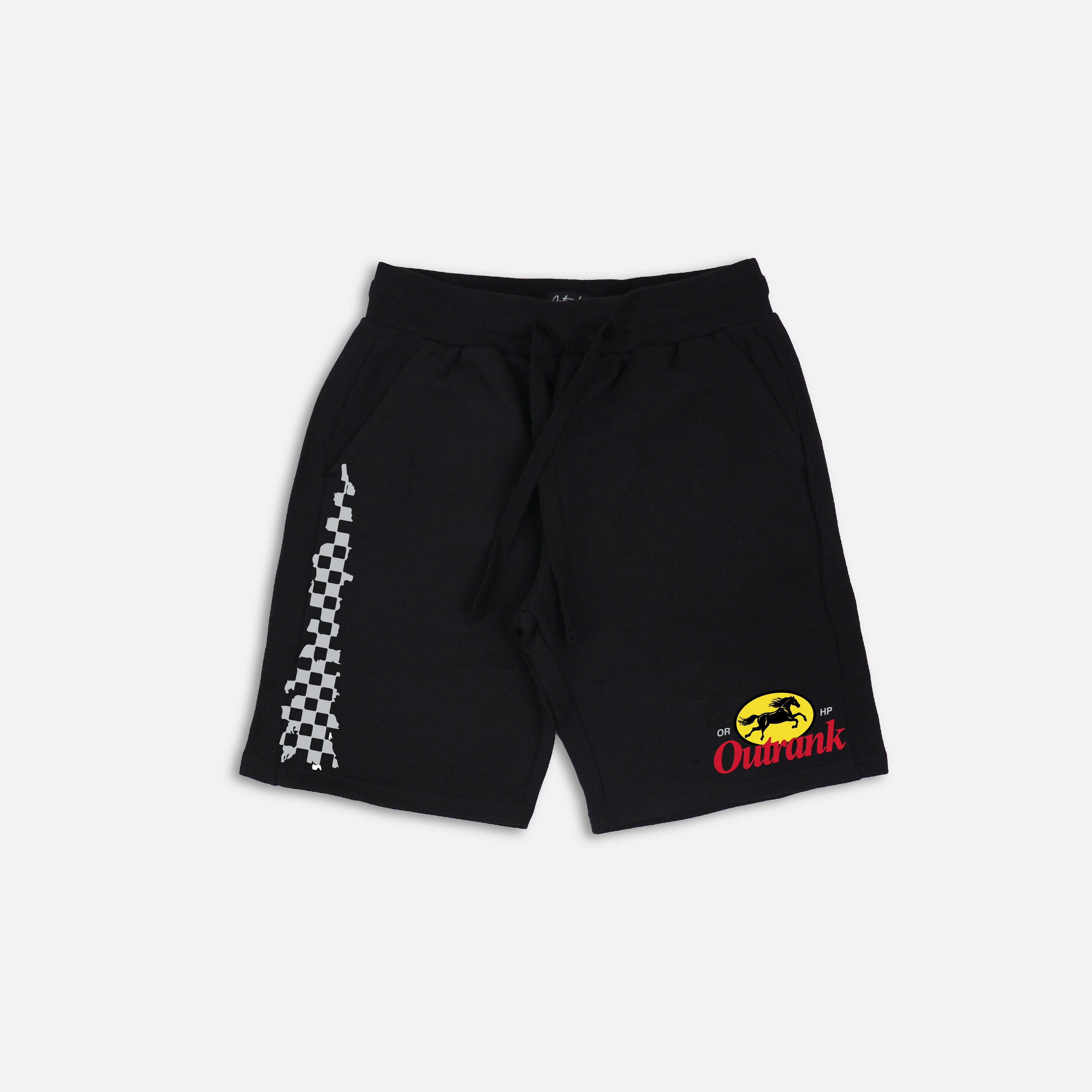 The Fast Lane Embroidered and Printed Shorts