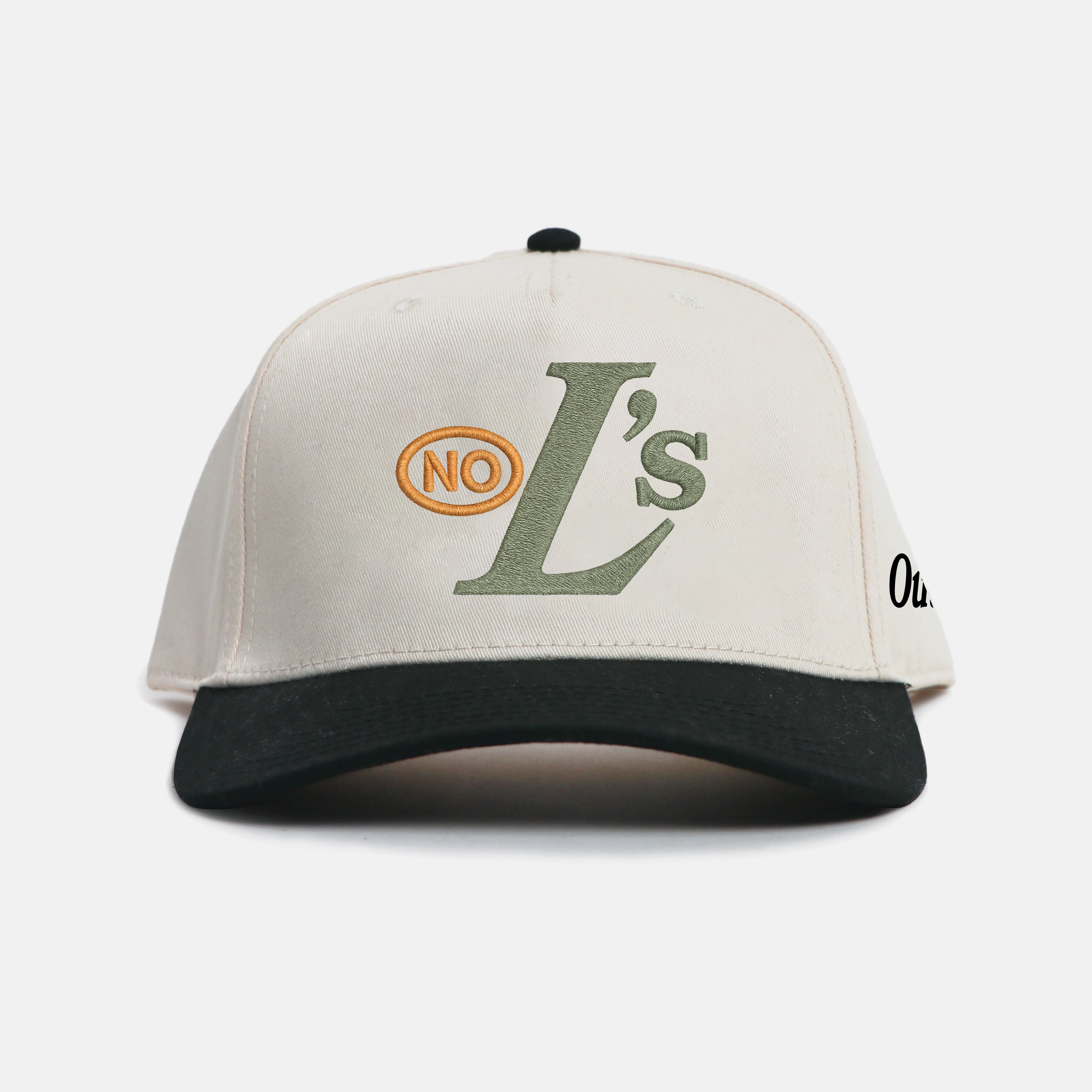 No L's Puff Embroidered Snapback - NATURAL