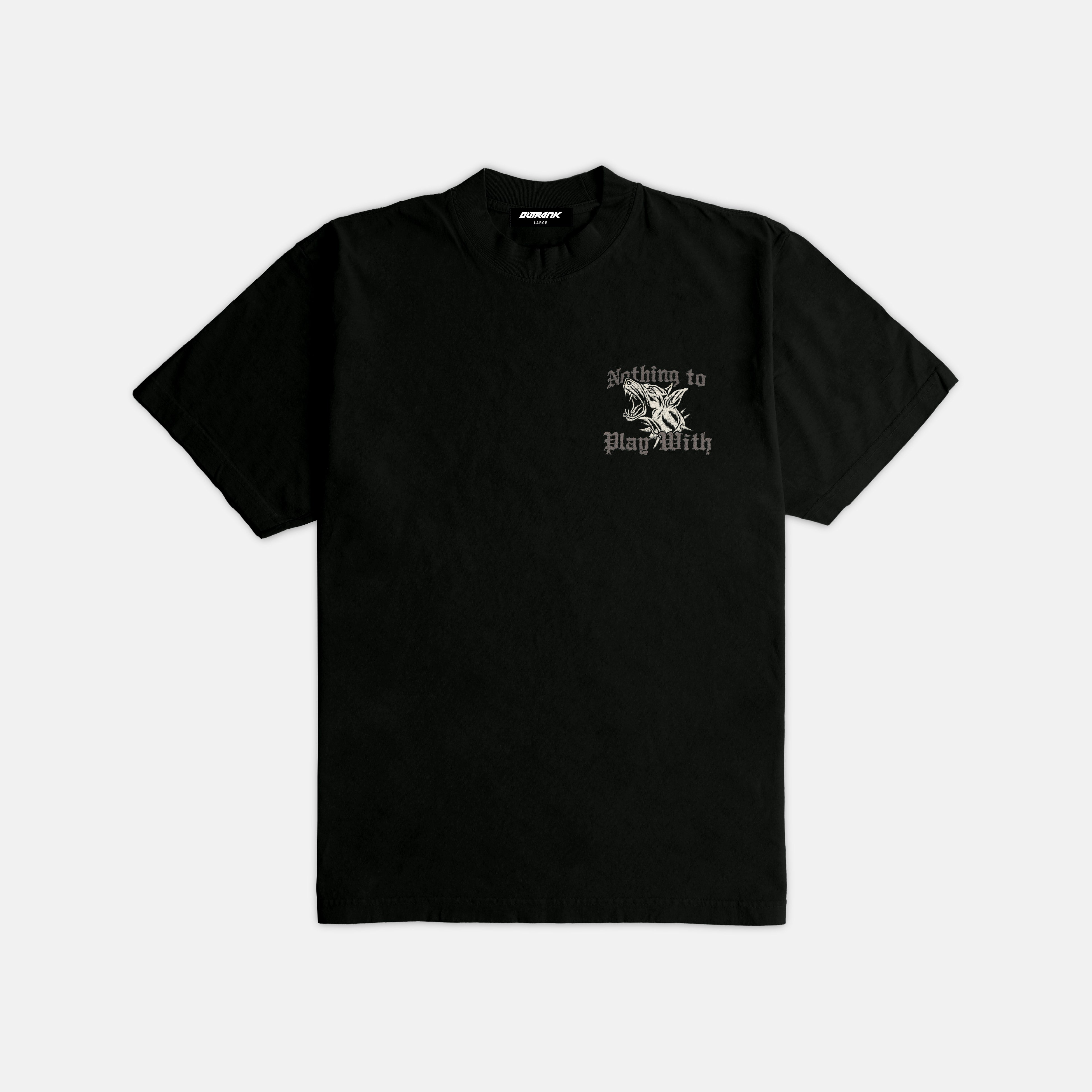 Nothing To Play With  Embroidered Ultra Heavyweight T-shirt