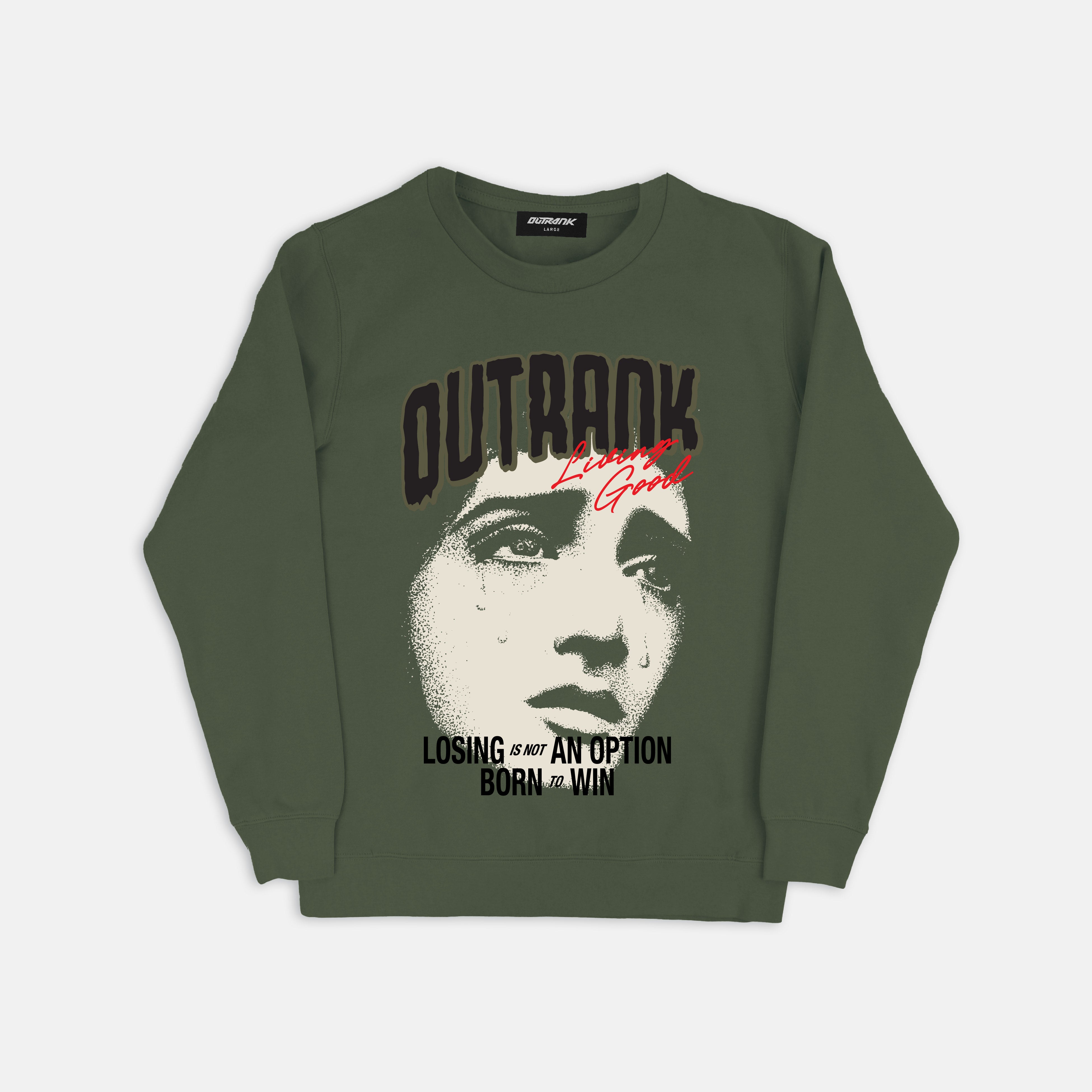 Born to Win Crewneck Fleece
