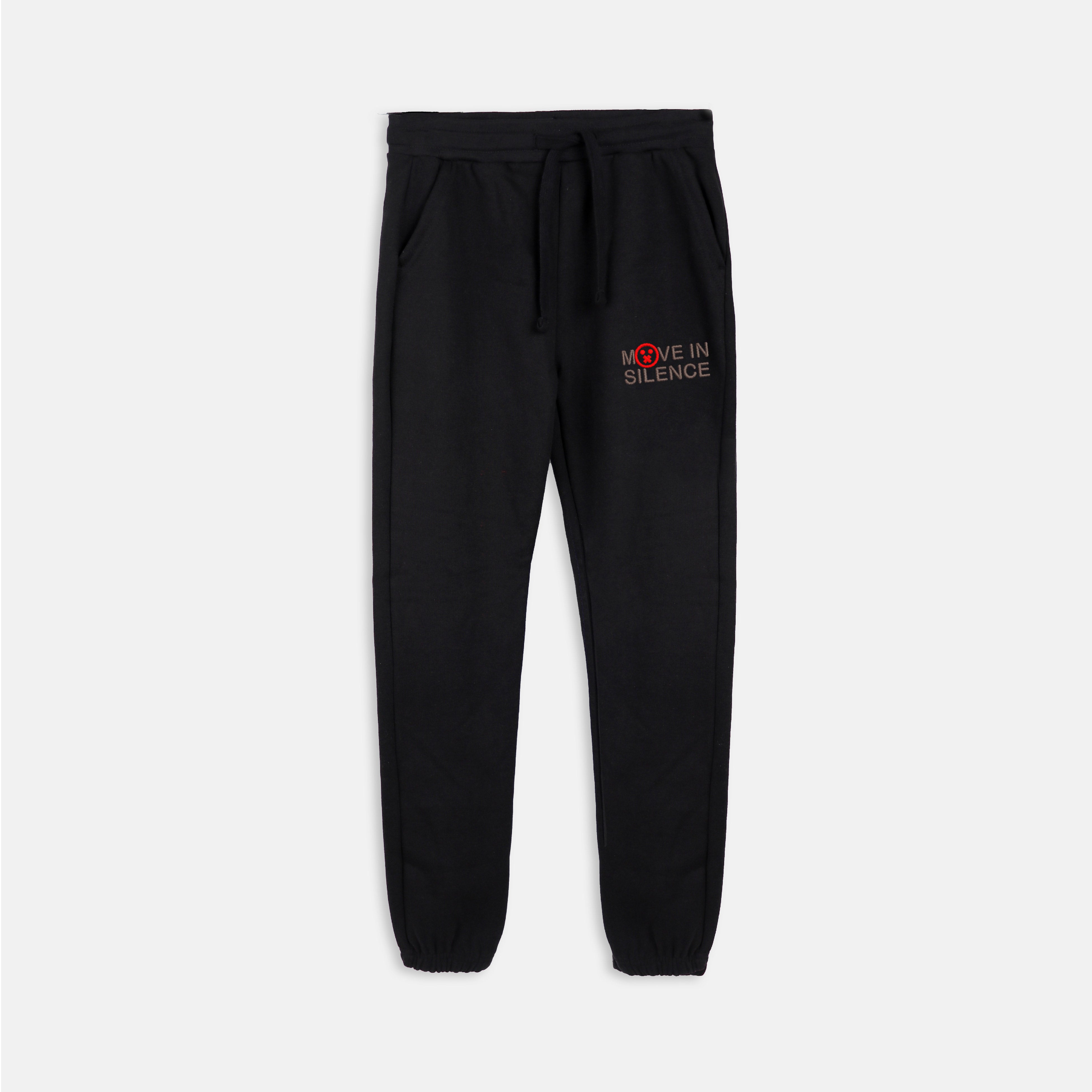 Move in Silence Embroidered Joggers