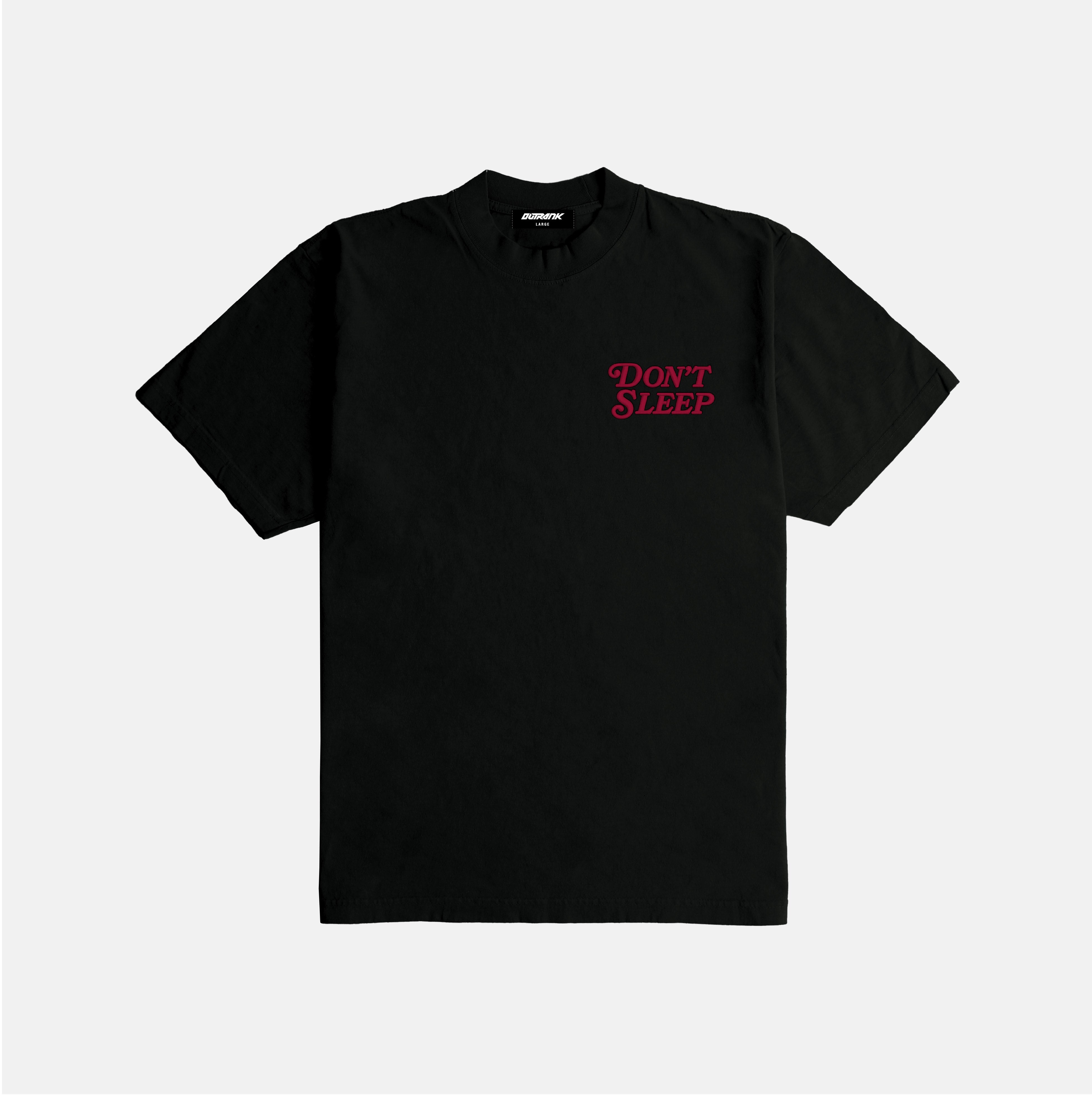 Don't Sleep Embroidered Ultra Heavyweight T-shirt