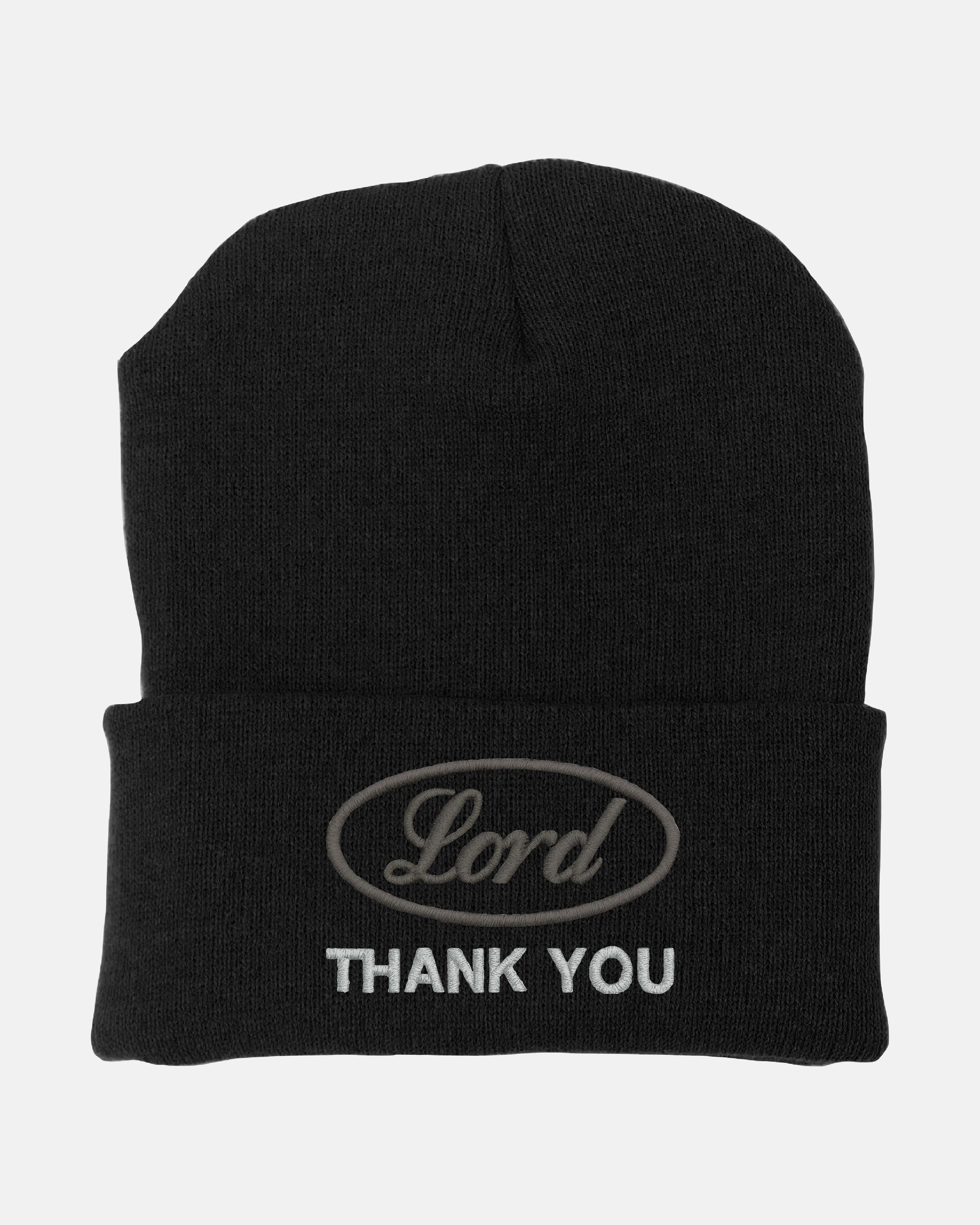 Lord Thank You Embroidered Beanie