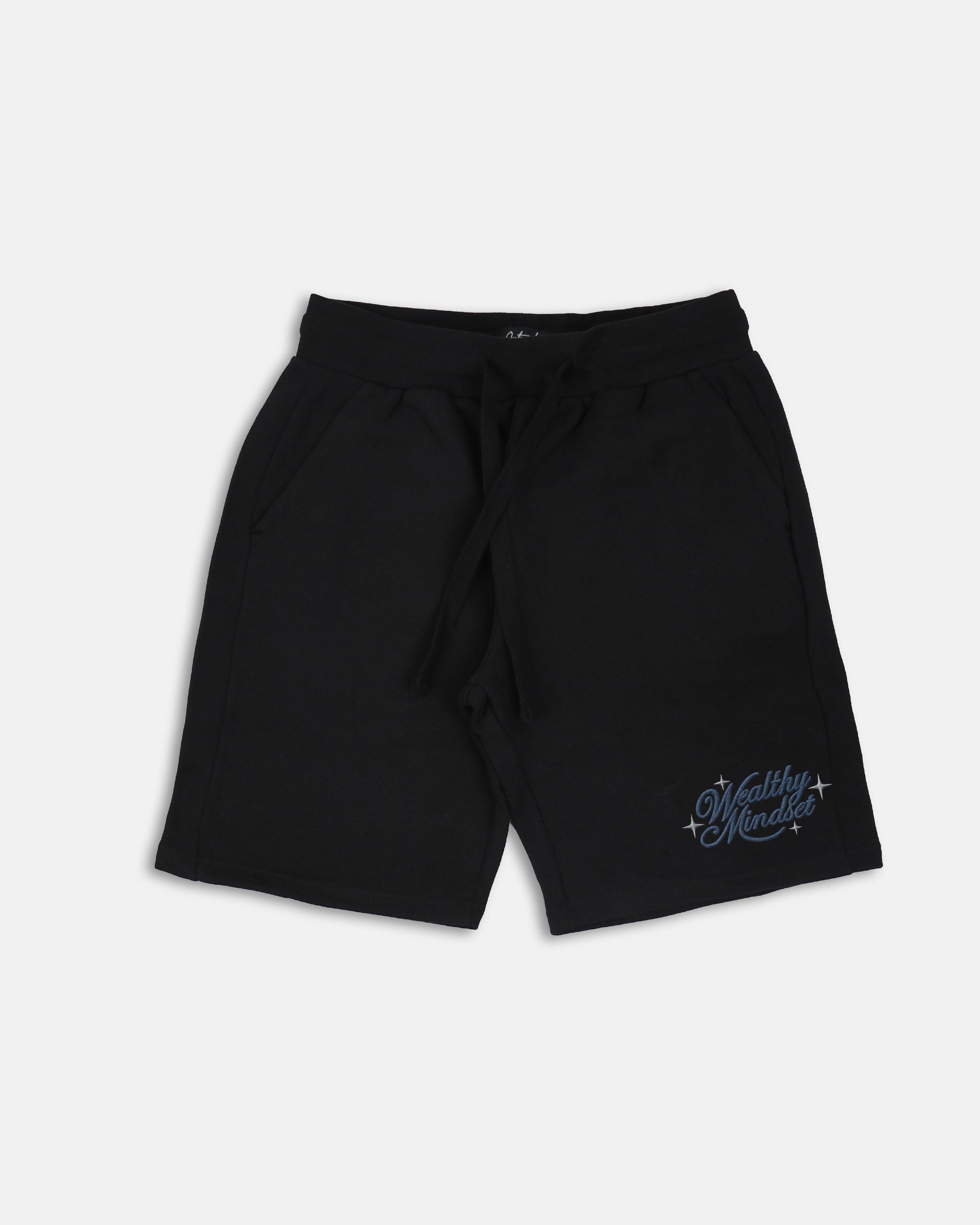 Wealthy Mindset Embroidered Short
