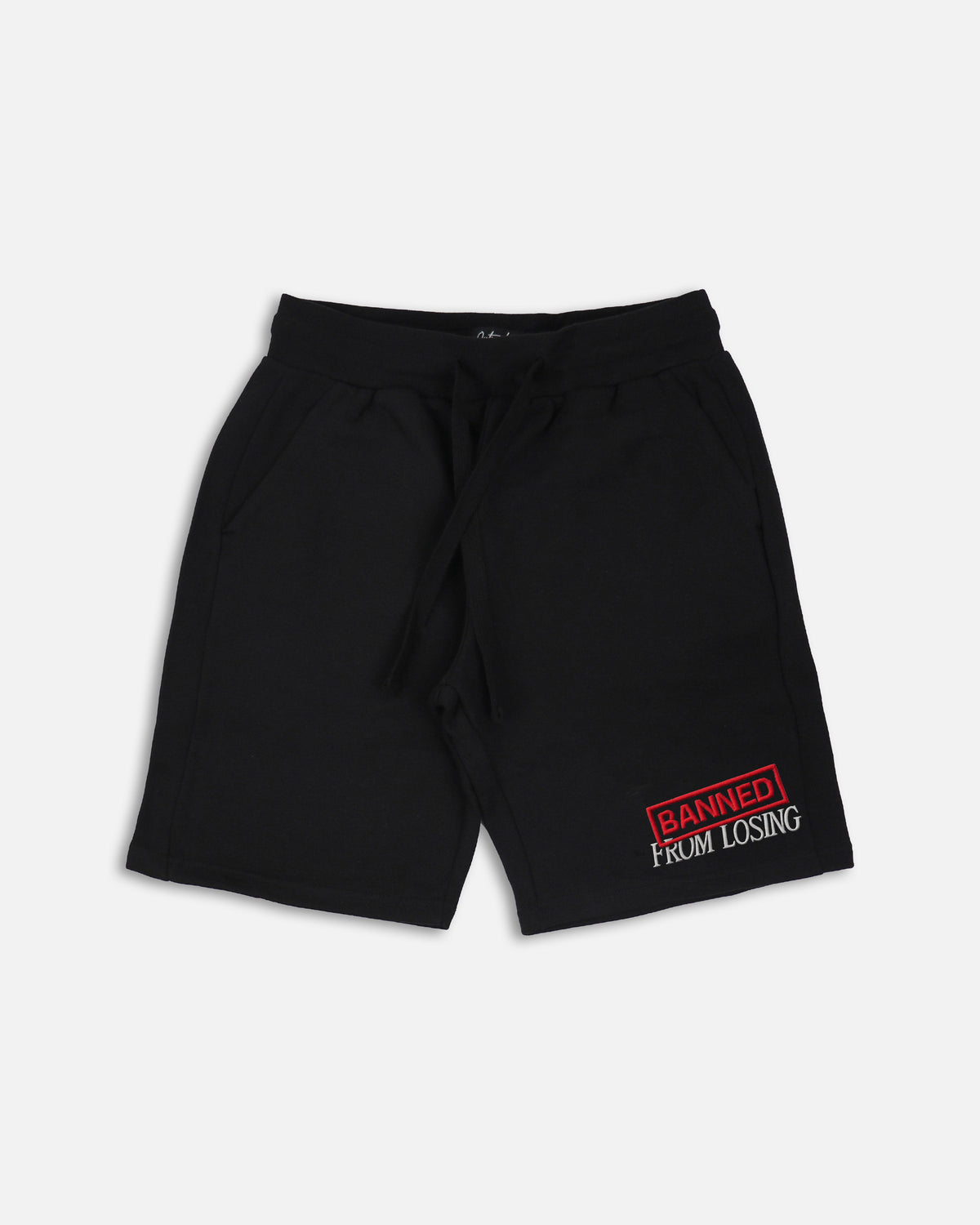 Banned From Losing Embroidered Short