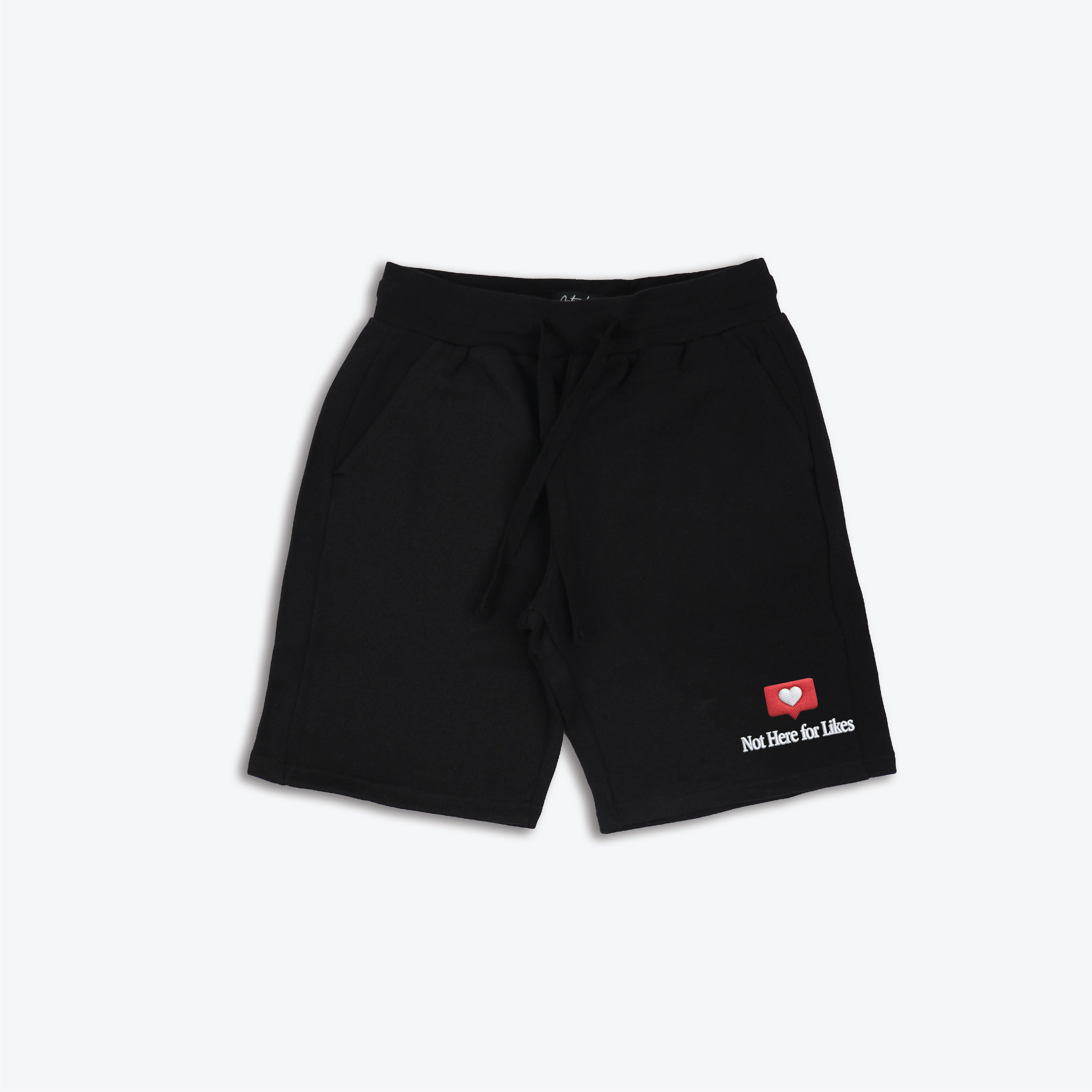 Not Here for Likes Embroidered Short