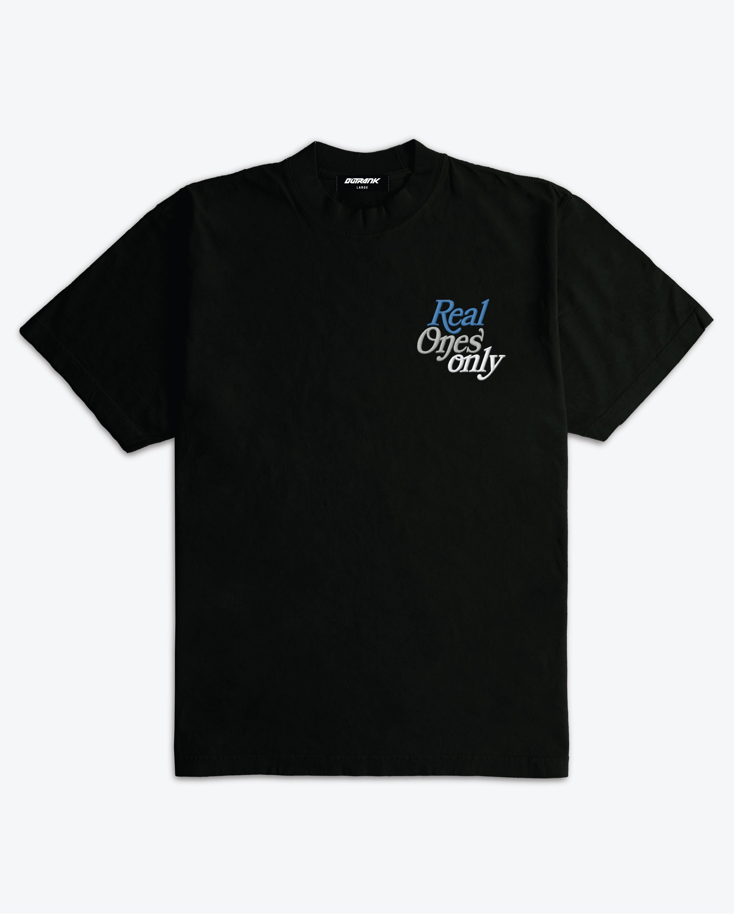Real Ones Only Embroidered Ultra Heavyweight T-shirt