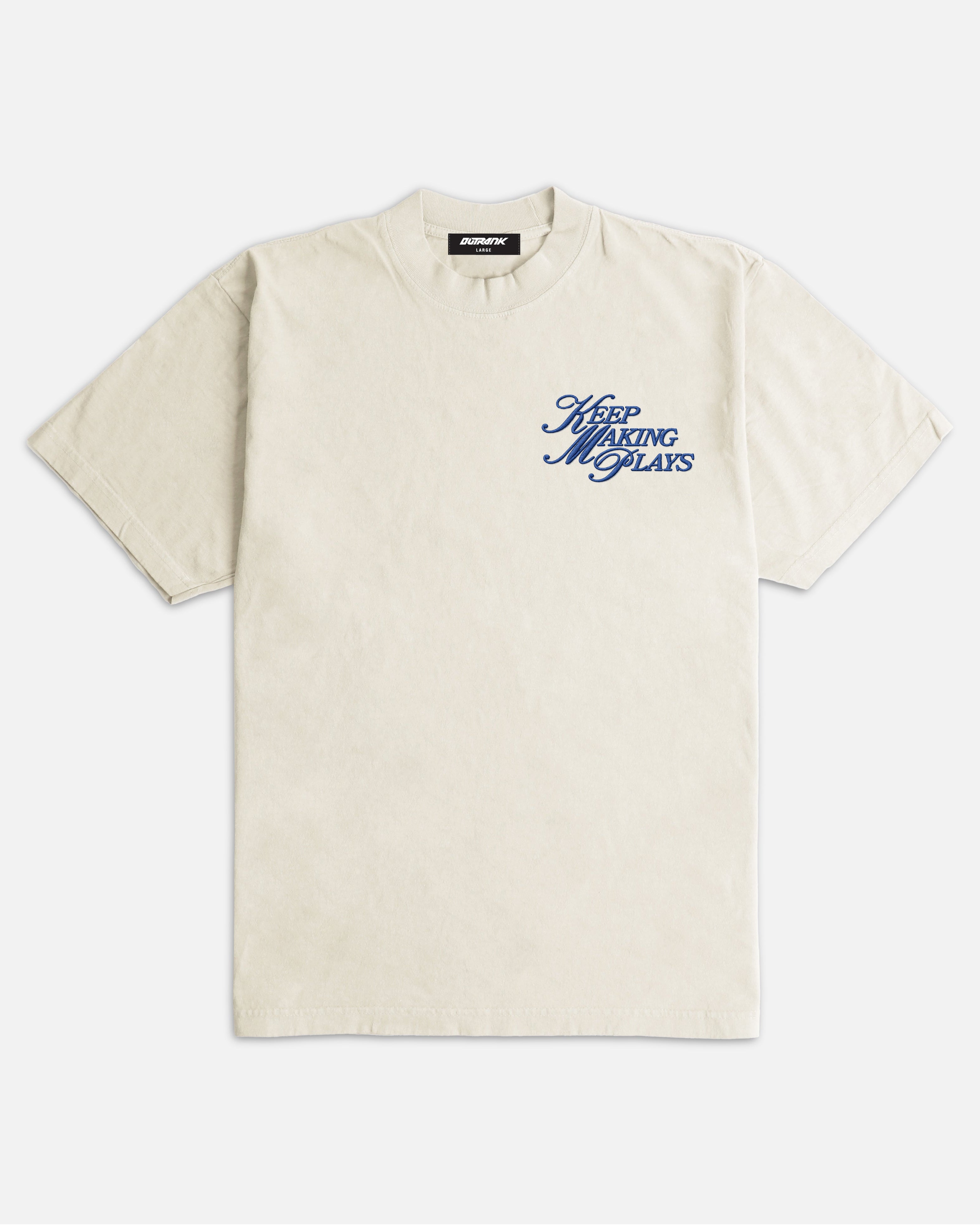 Keep Making Plays Embroidered Ultra Heavyweight T-shirt