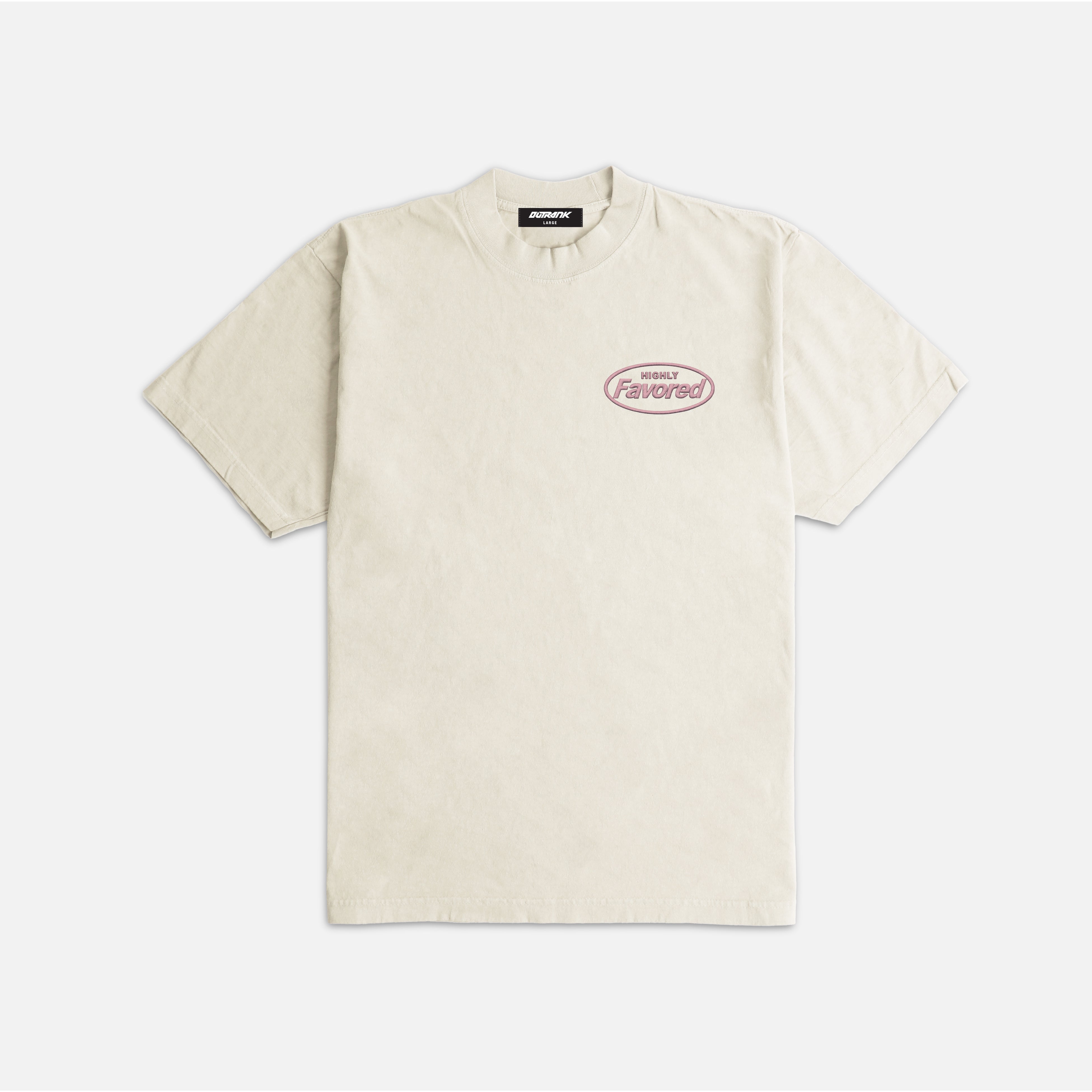 Highly Favored Embroidered Ultra Heavyweight T-shirt
