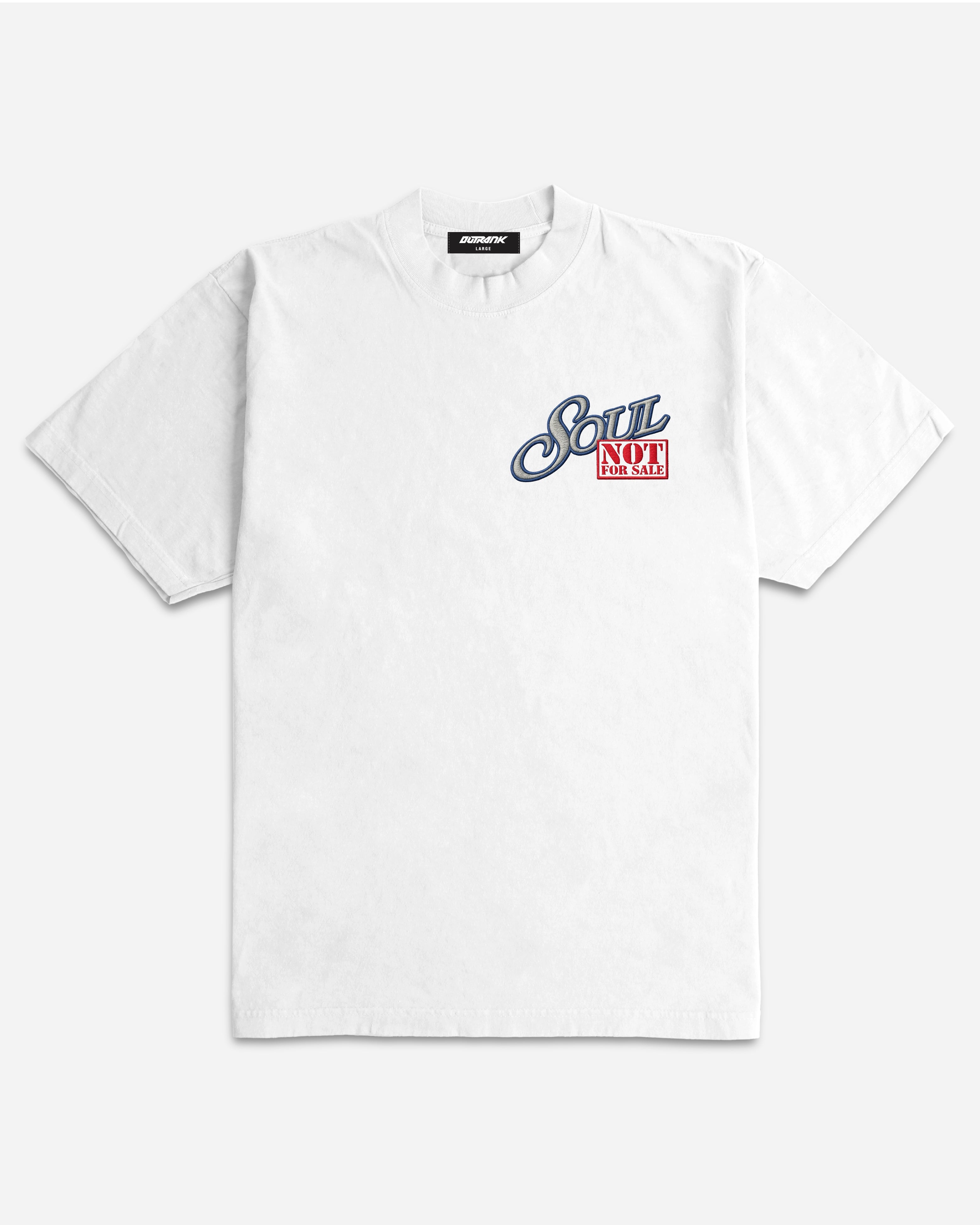 Soul Not For Sale Embroidered Ultra Heavyweight T-shirt