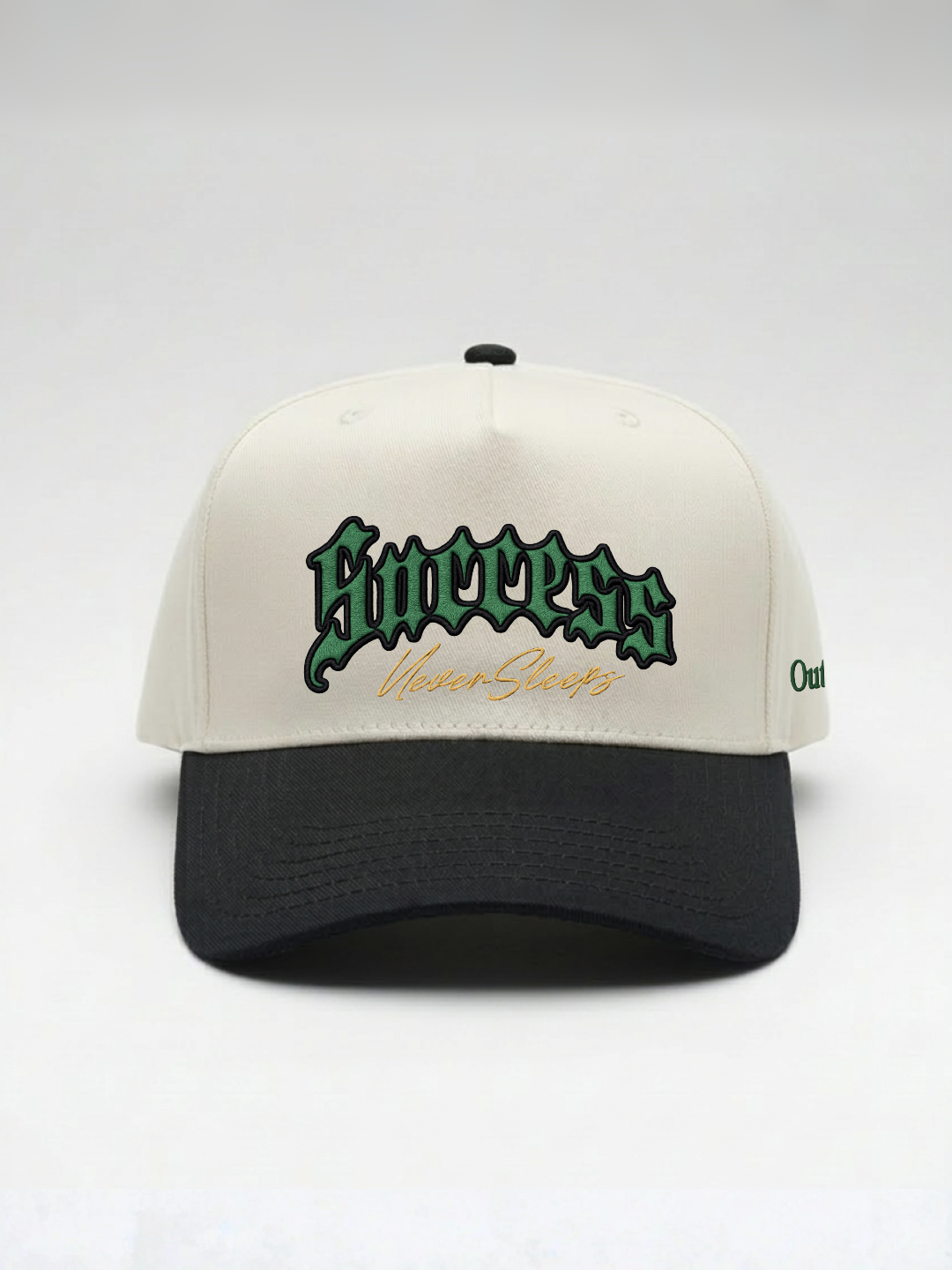 Success Never Sleeps Embroidered Snapback