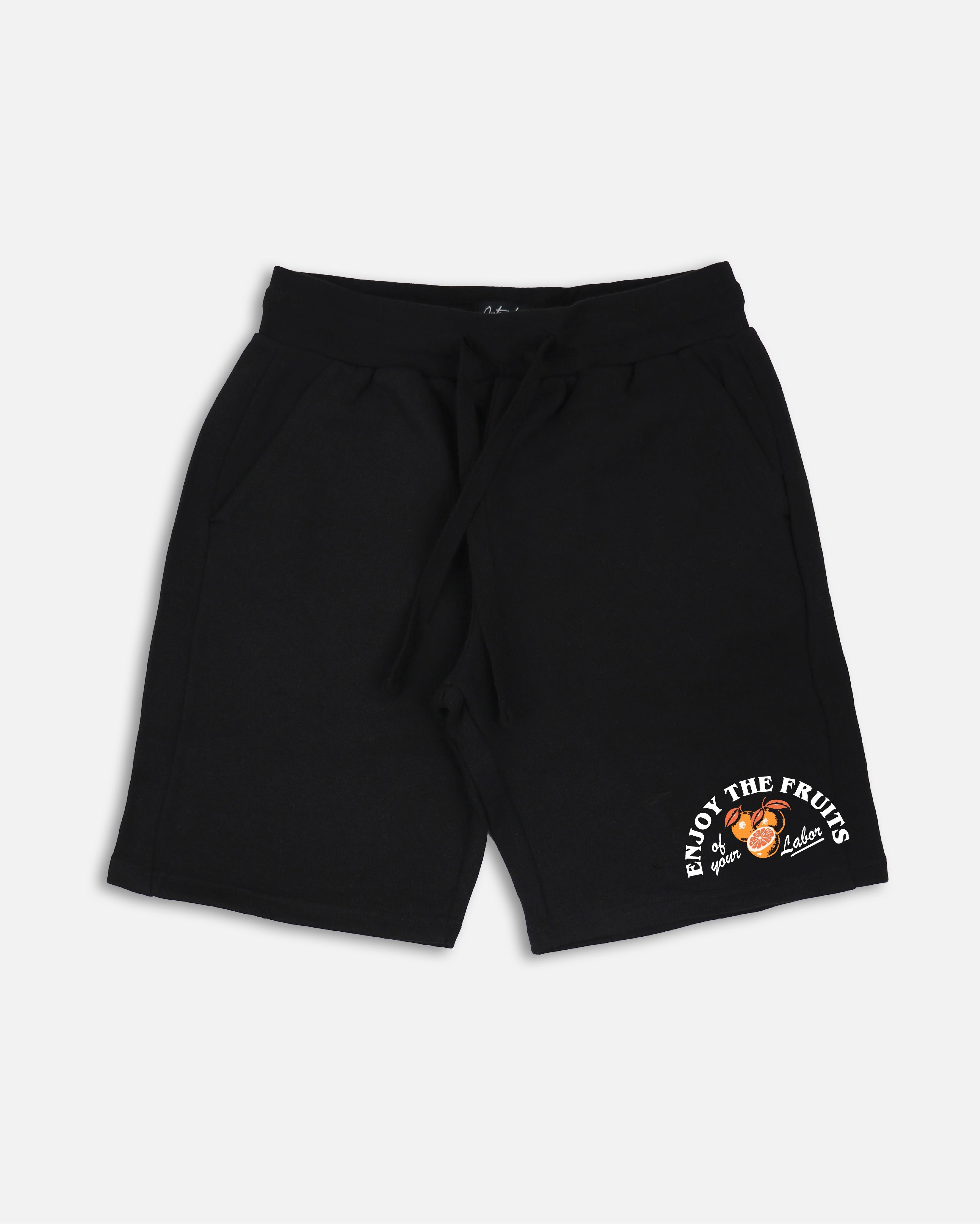 Enjoy The Fruits of Labor Embroidered Short