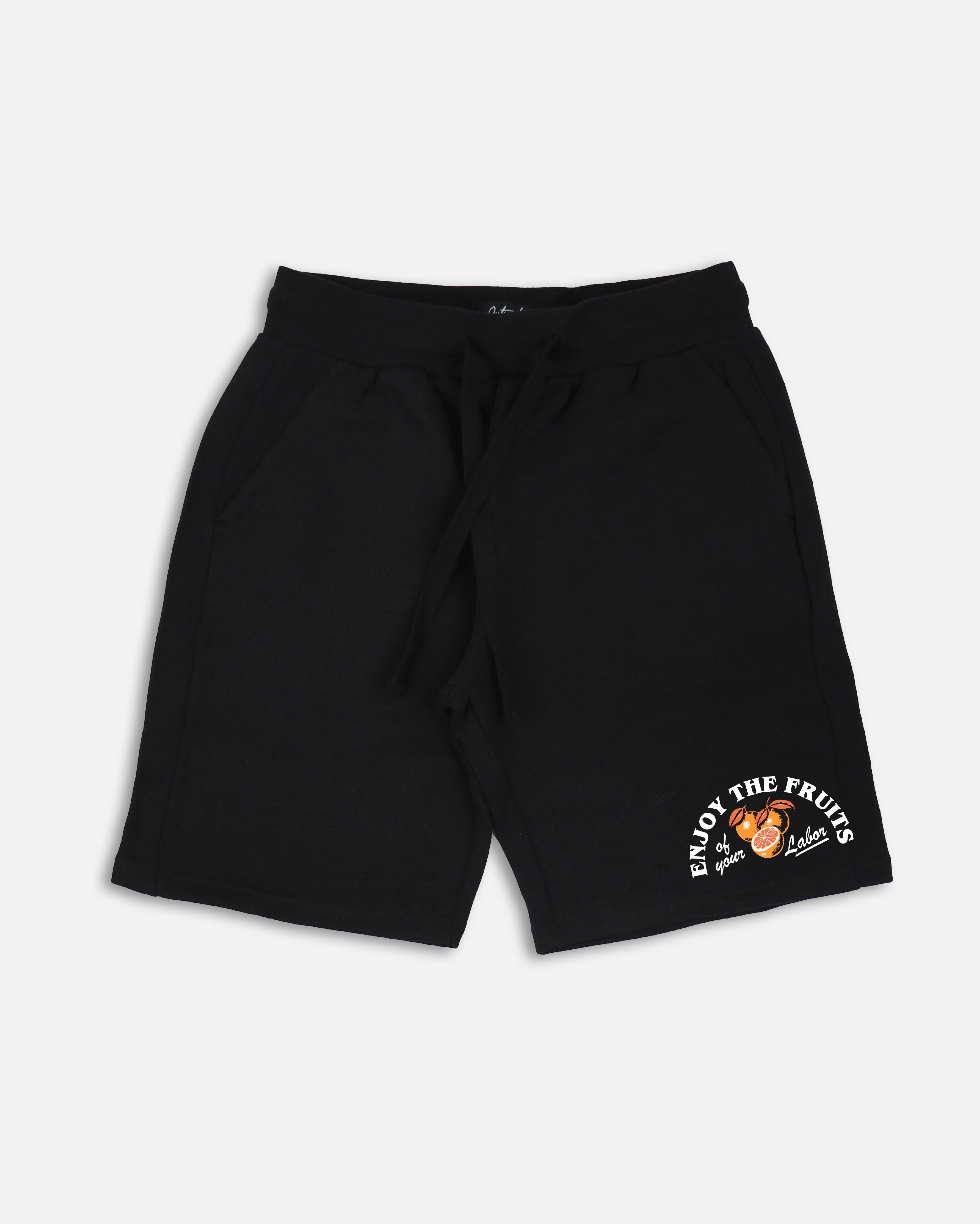 Enjoy The Fruits of Labor Embroidered Short