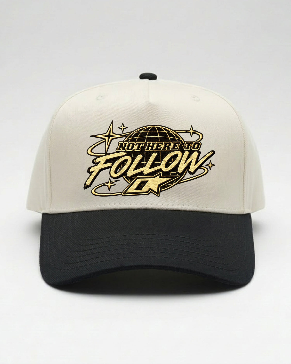 Not Here To Follow Embroidered Snapback