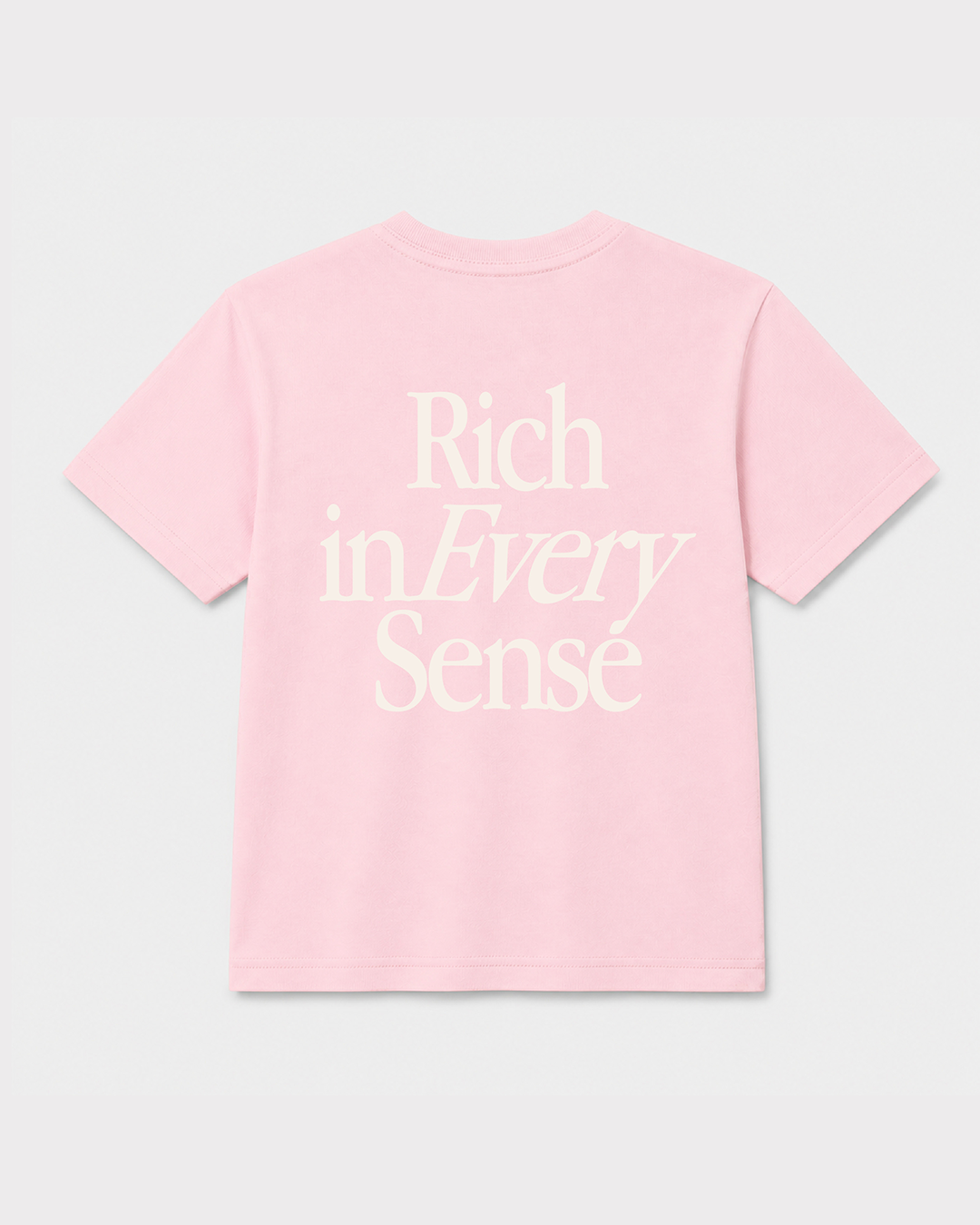 Born Rich Youth T-shirt - Soft Pink