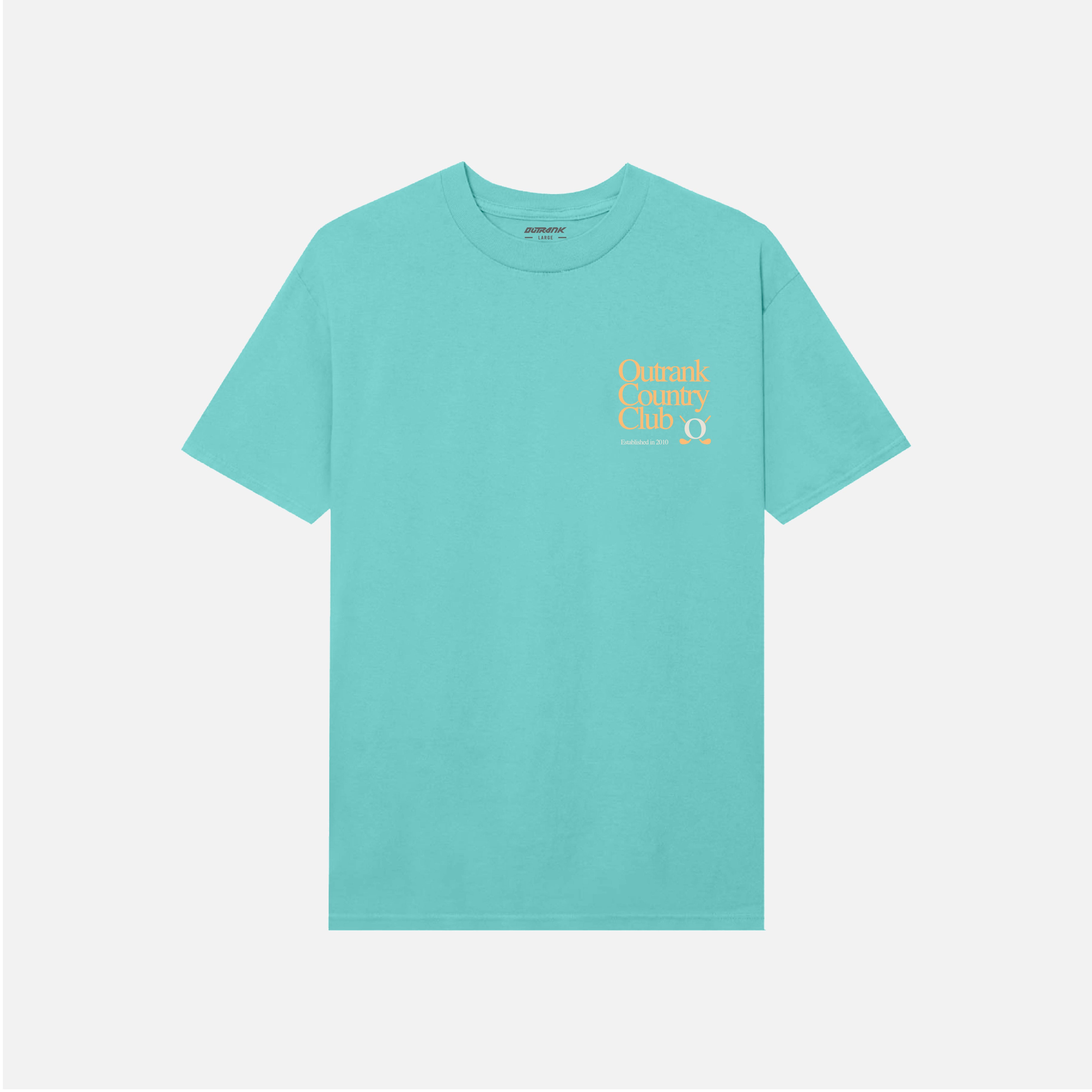 Outrank Country Golf Club- Sea Glass T-Shirt