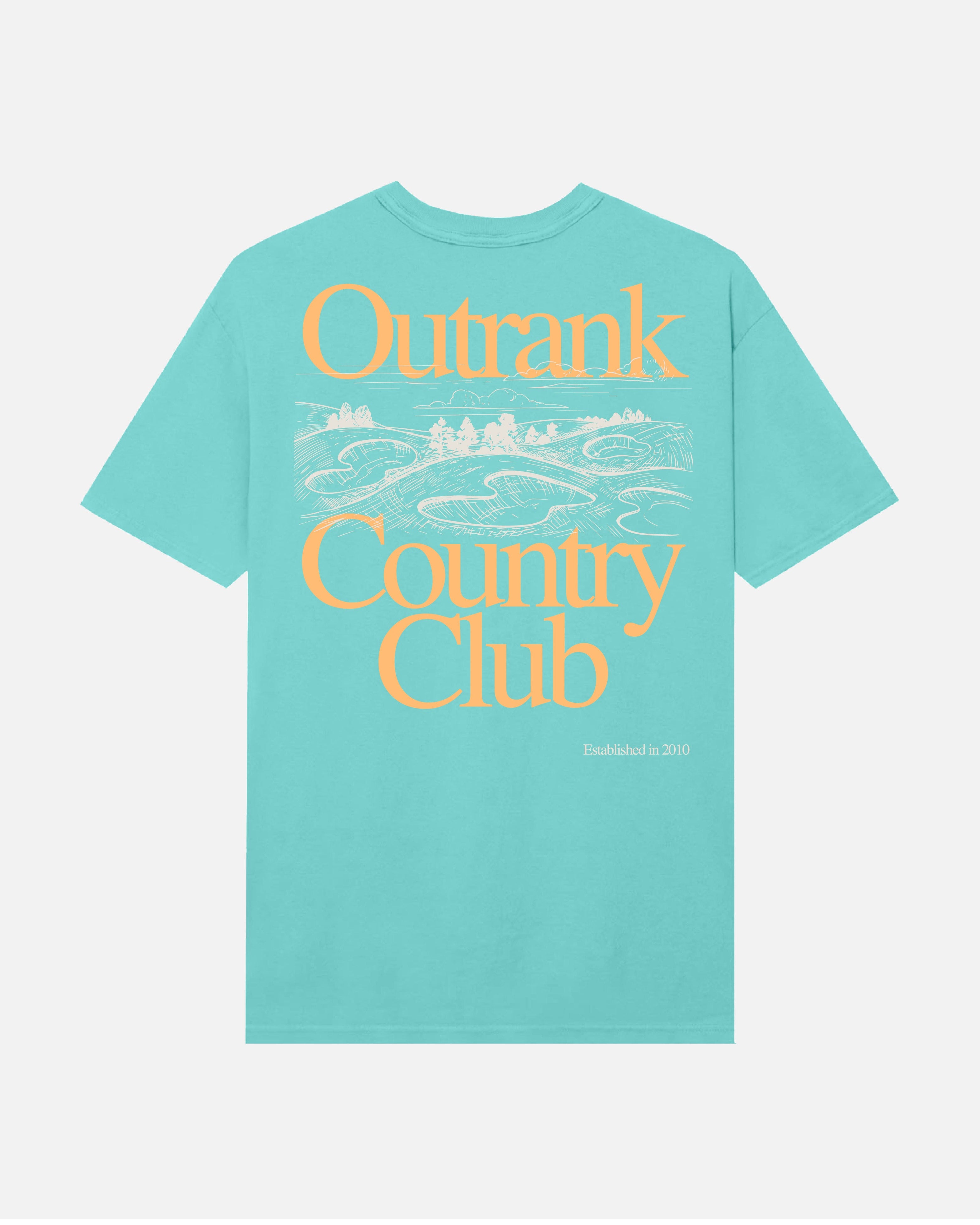 Outrank Country Golf Club- Sea Glass T-Shirt