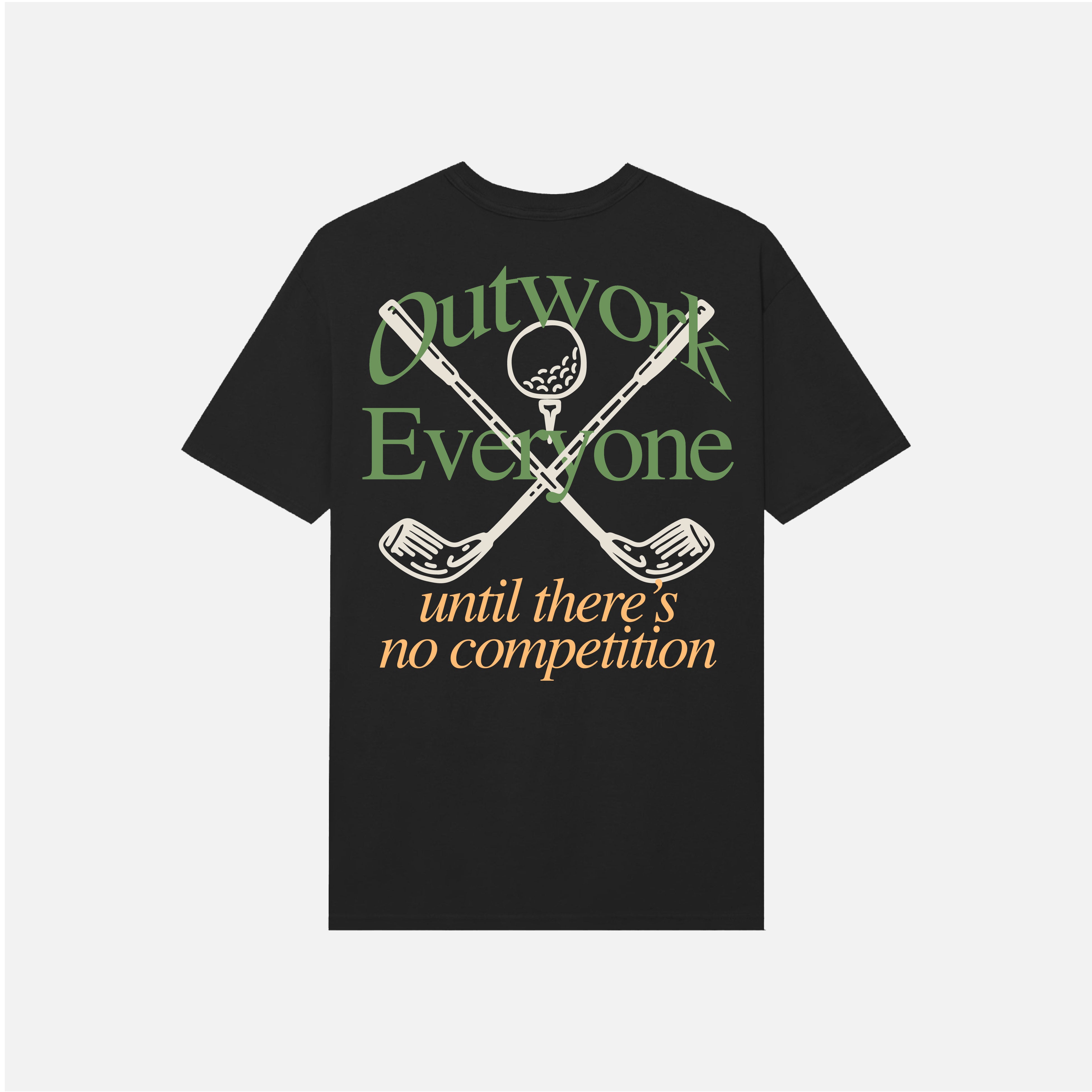 Outwork Everyone Golf - Black T-Shirt