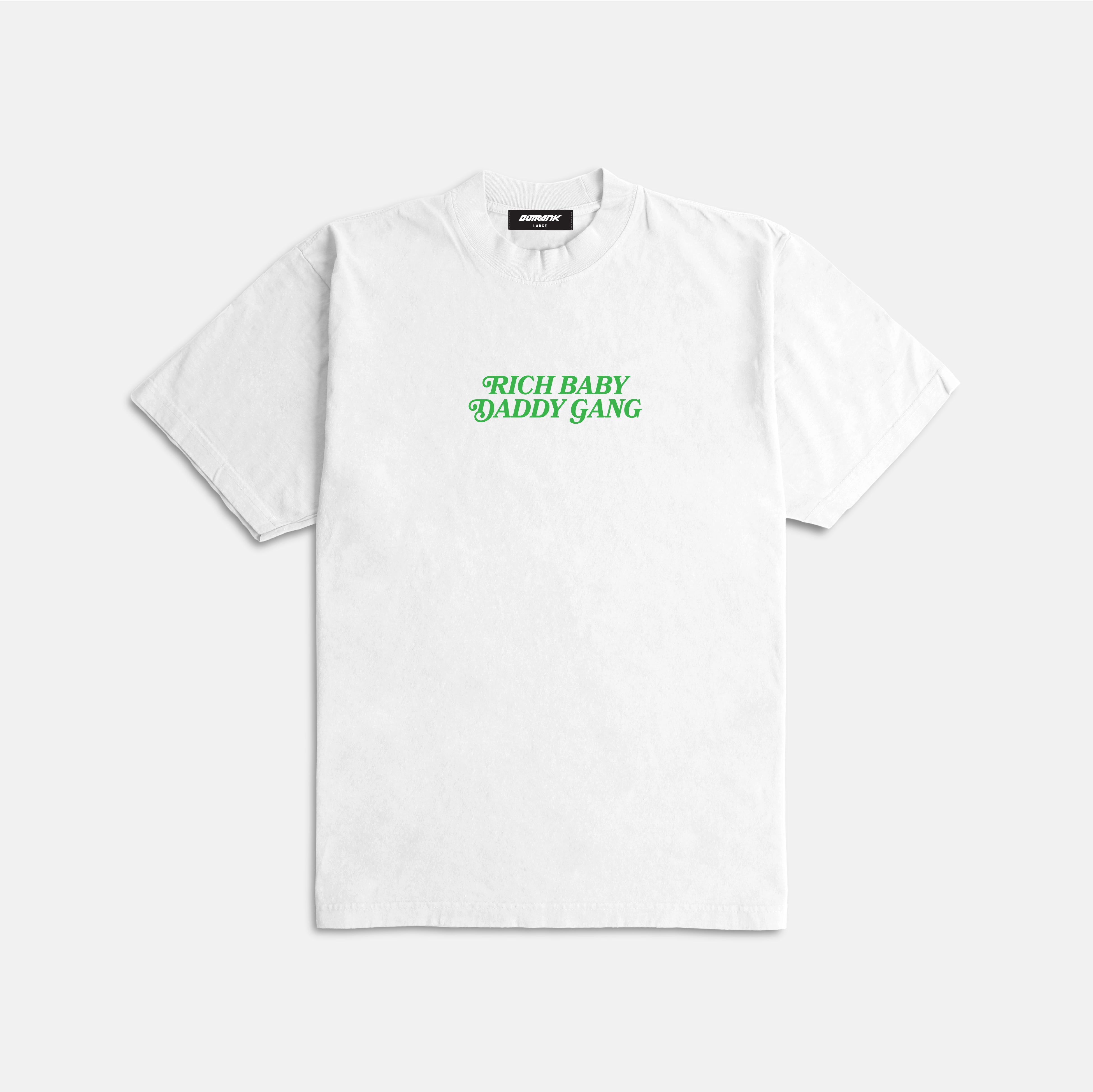 RBDG Ultra Heavyweight T-shirt - White/ Green