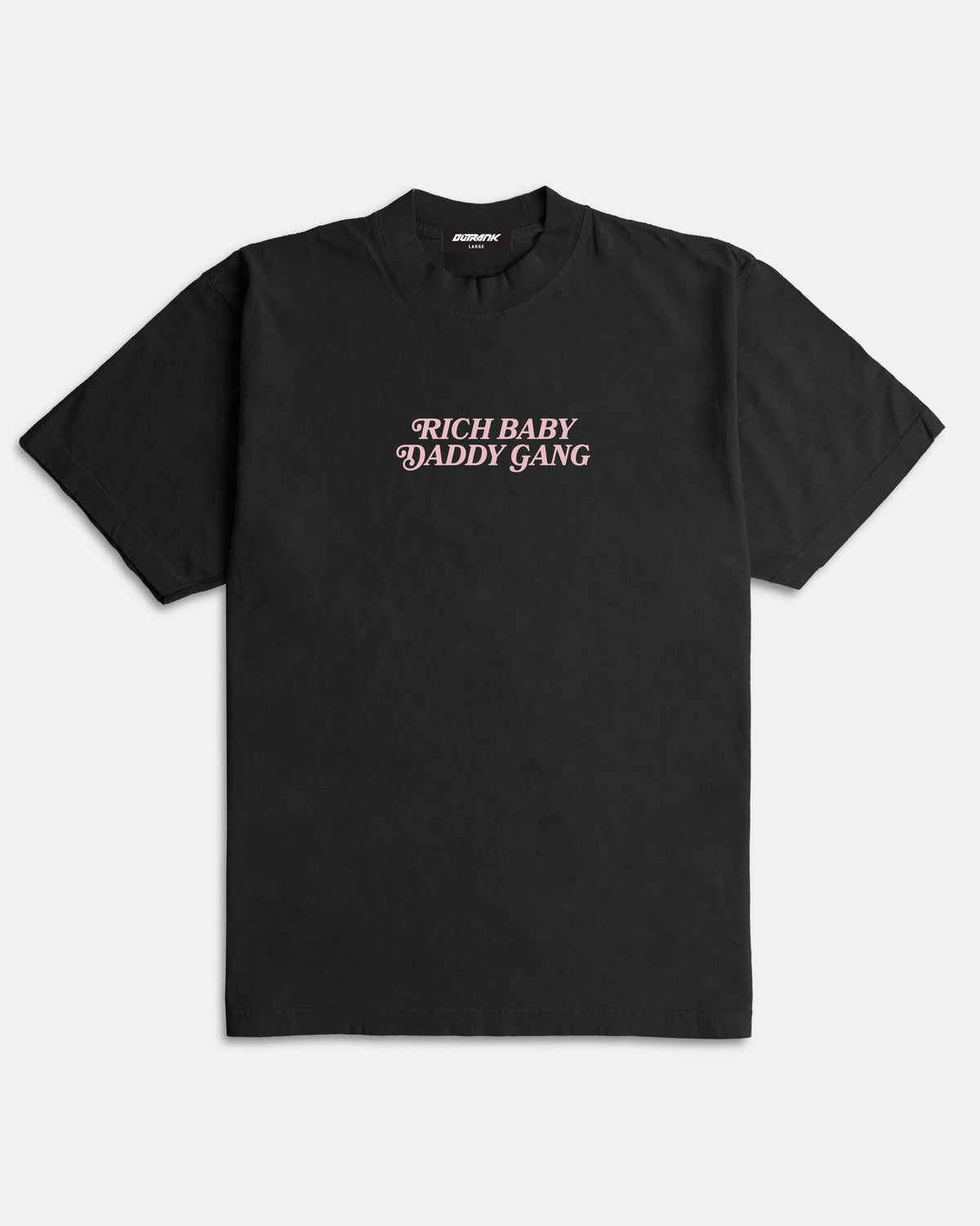 RBDG Ultra Heavyweight T-shirt- Black/ Pink