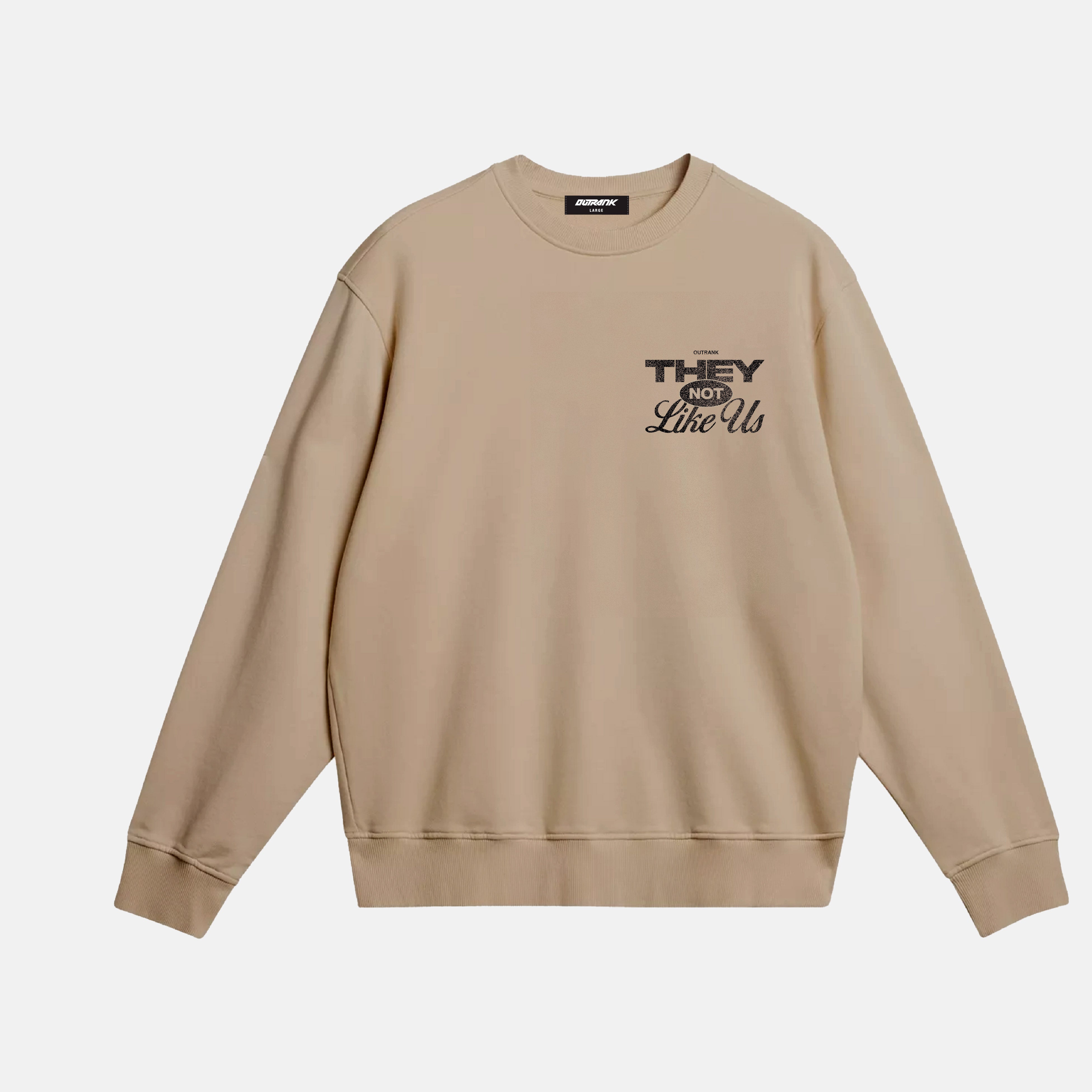 They Not Like Us Premium Crewneck Fleece - Oatmeal