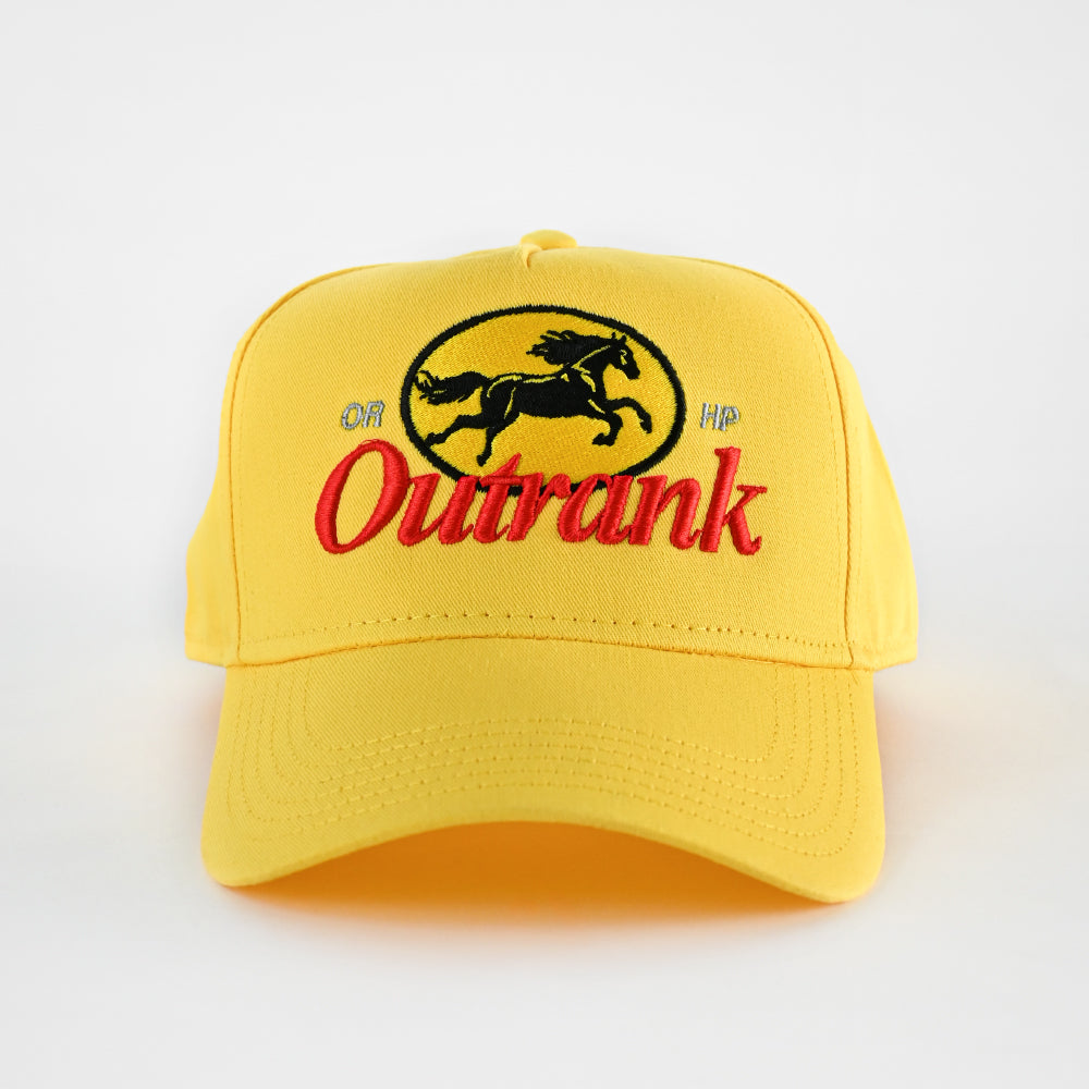 The Fast Lane Puff Embroidered Snapback - Yellow
