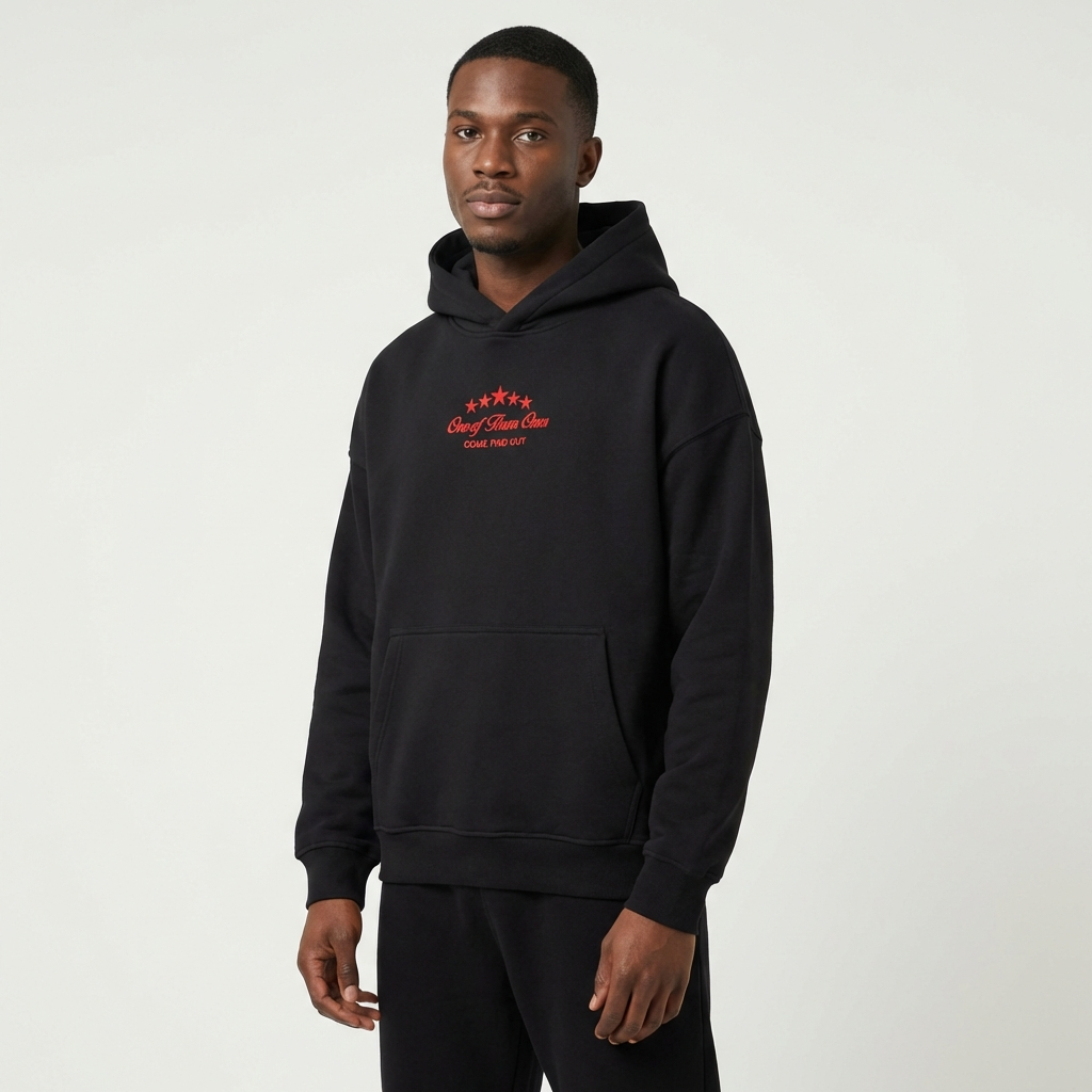 One Of Them One Embroidered Ultra Heavyweight Hoodie