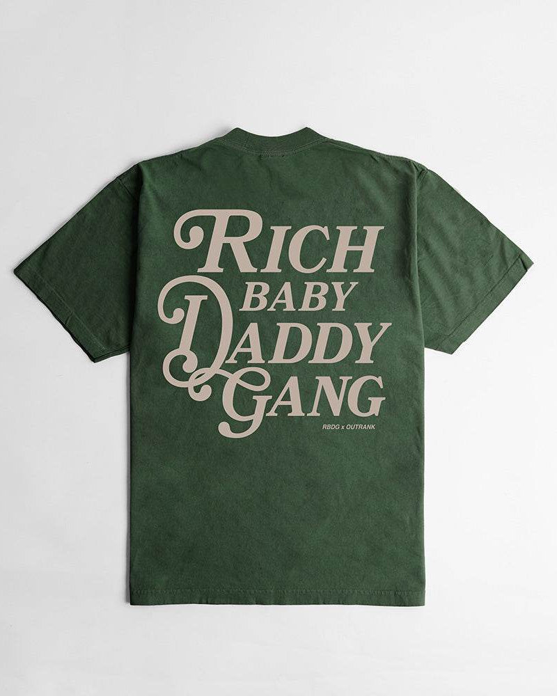RBDG Premium Oversized T-shirt- Moss Green
