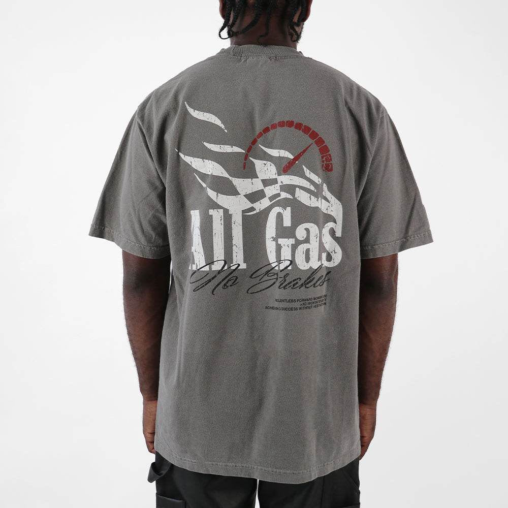 All Gas Ultra Heavyweight T-shirt- Cement