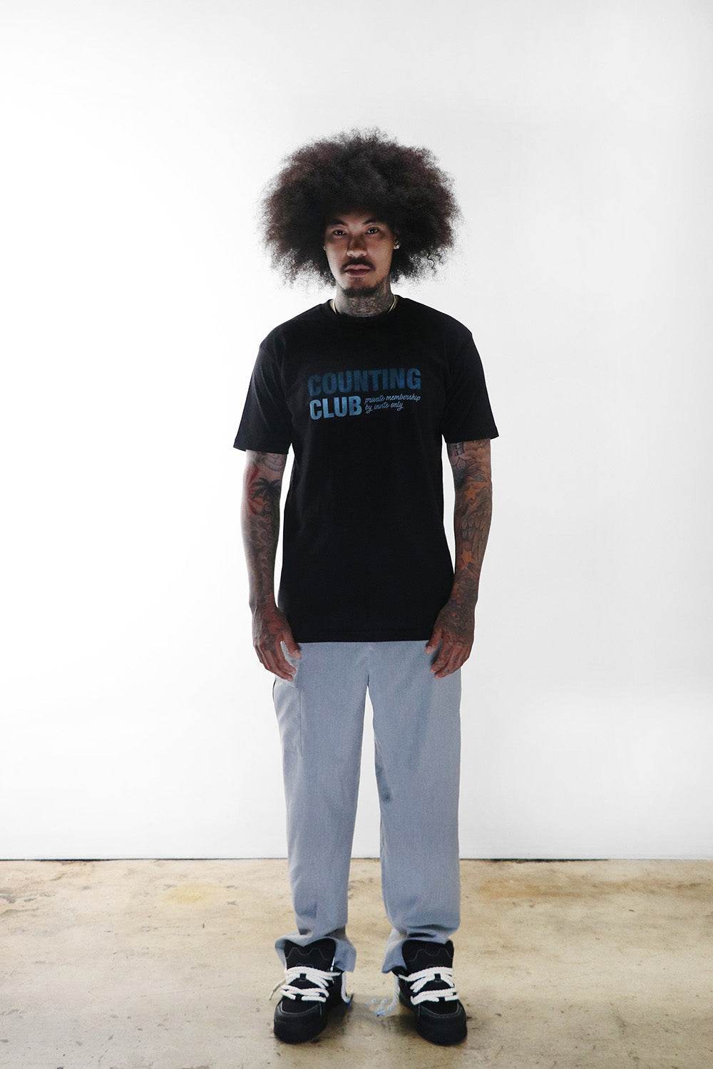 Membership Only Heavyweight T-shirt- Black