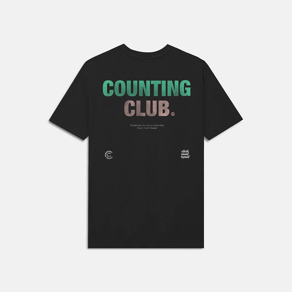 Counting Club Heavyweight T-shirt- Black