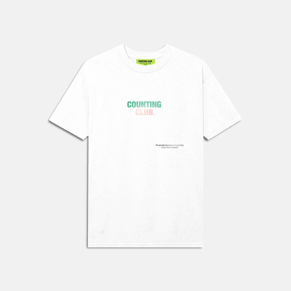 Counting Club Heavyweight T-shirt- White