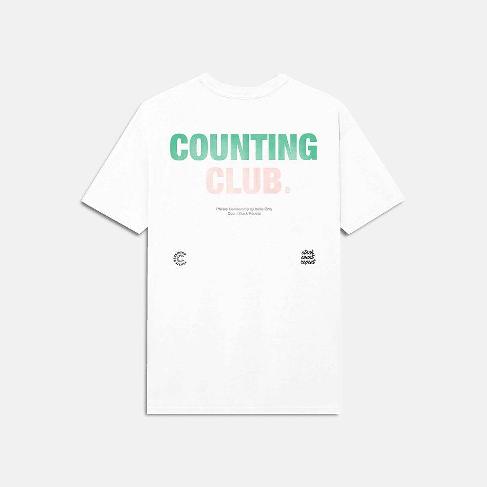 Counting Club Heavyweight T-shirt- White