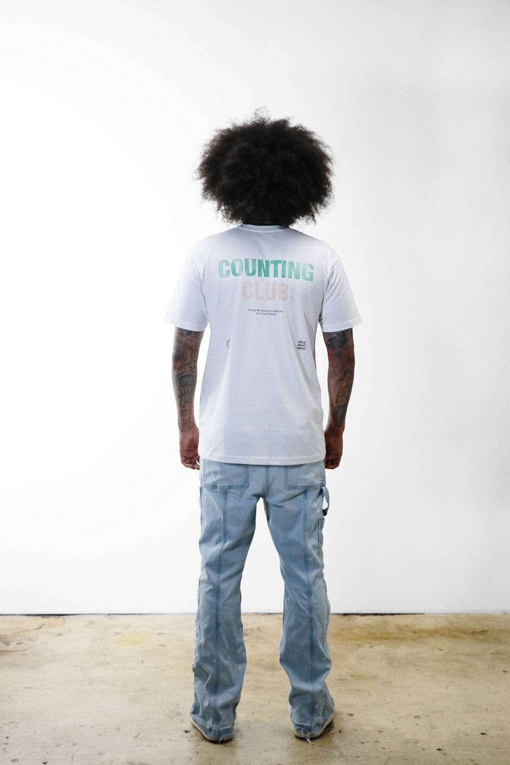 Counting Club Heavyweight T-shirt- White