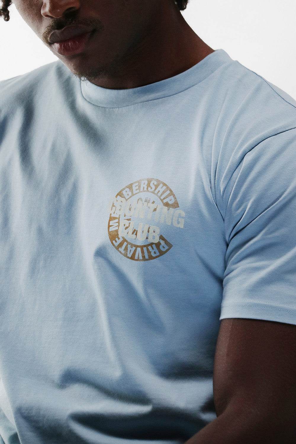 Private Membership Heavyweight T-shirt- Agave Blue