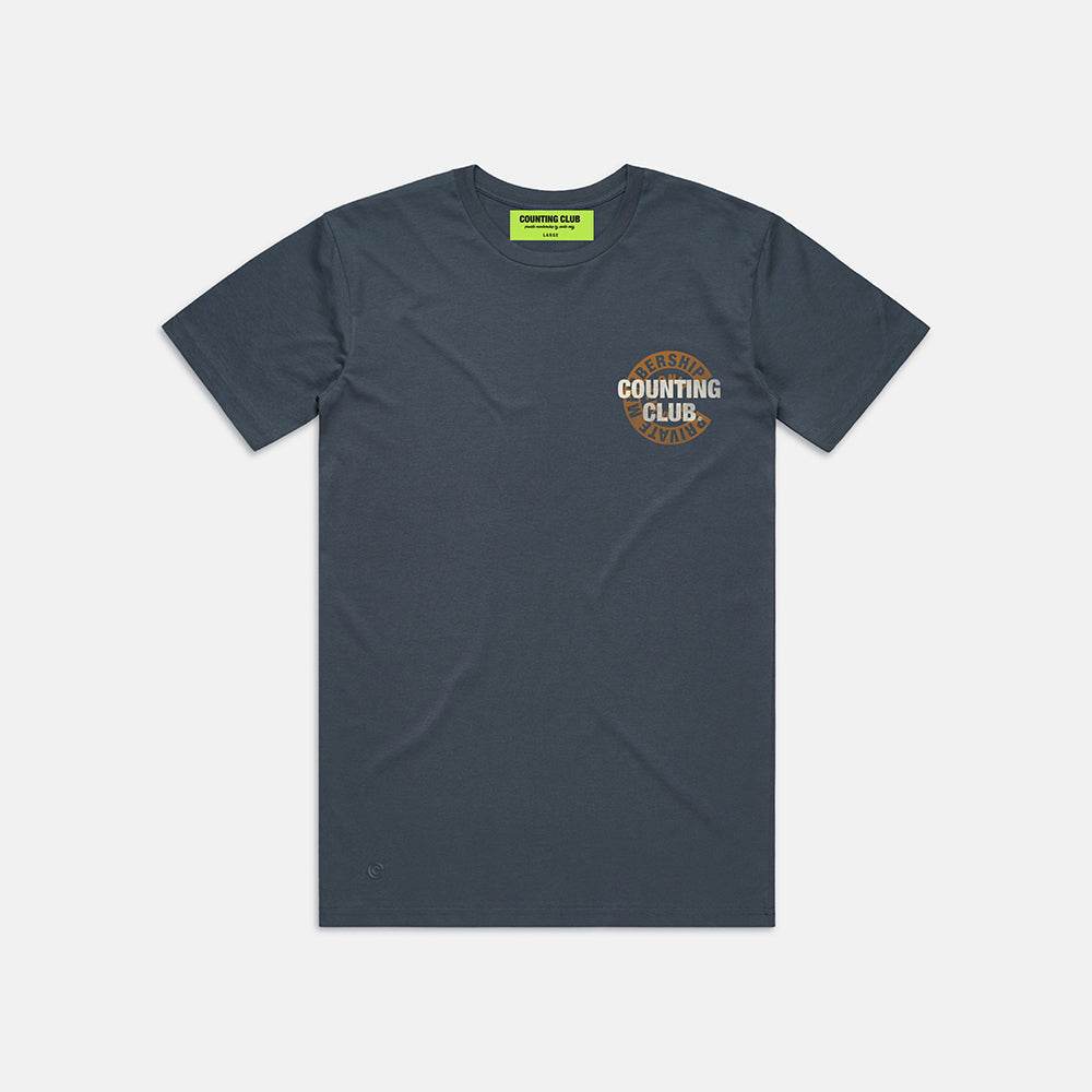 Private Membership Heavyweight T-shirt- Harbor Blue