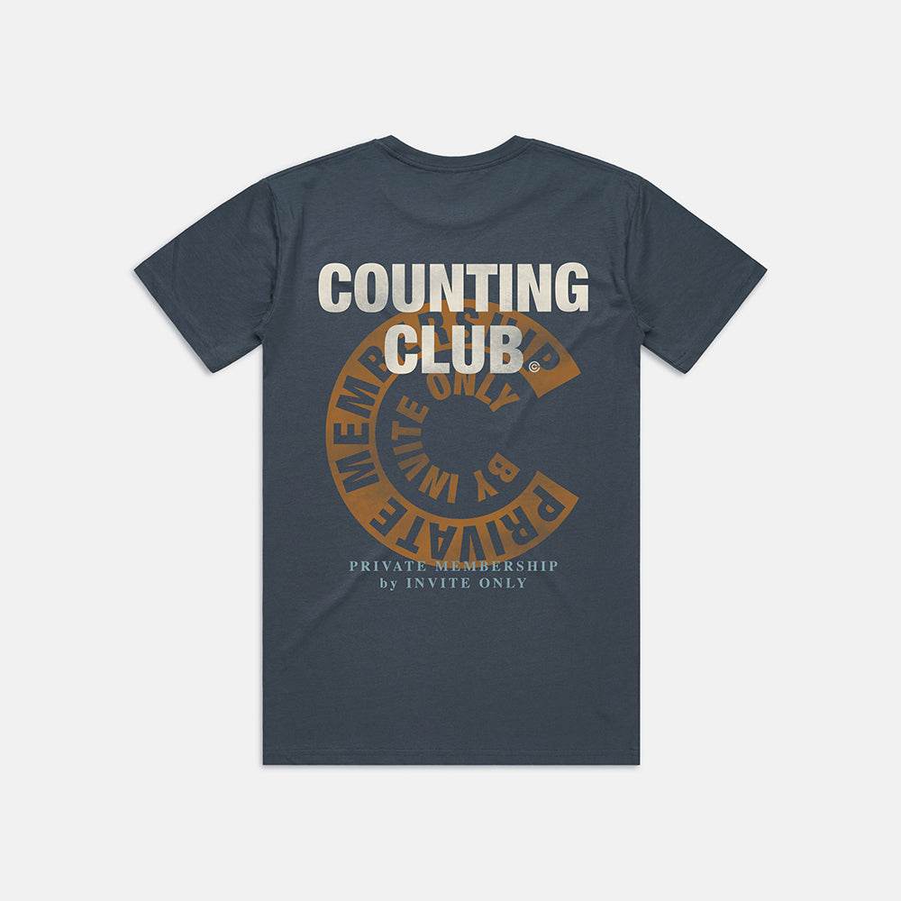 Private Membership Heavyweight T-shirt- Harbor Blue