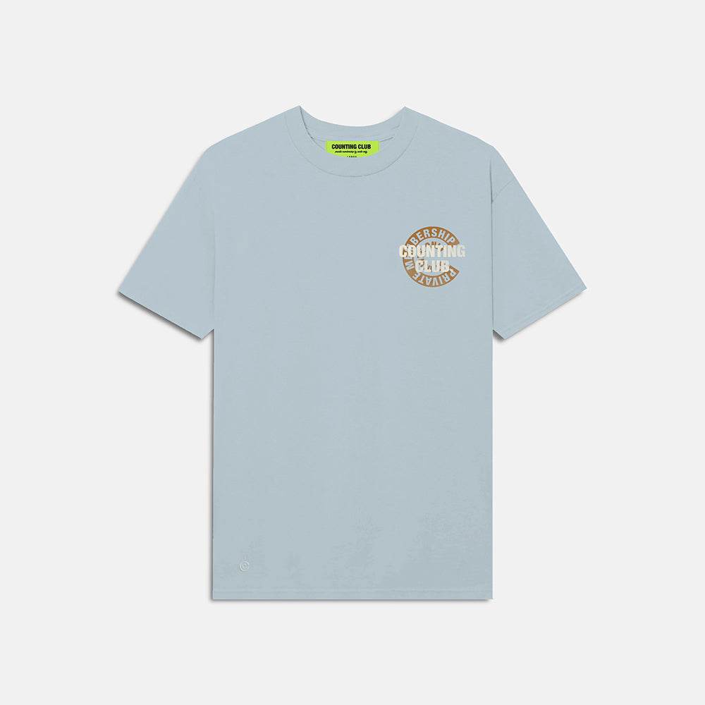 Private Membership Heavyweight T-shirt- Agave Blue