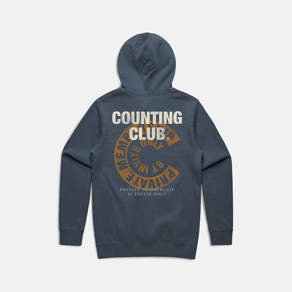 Private Membership Heavyweight Hoodie- Cobalt