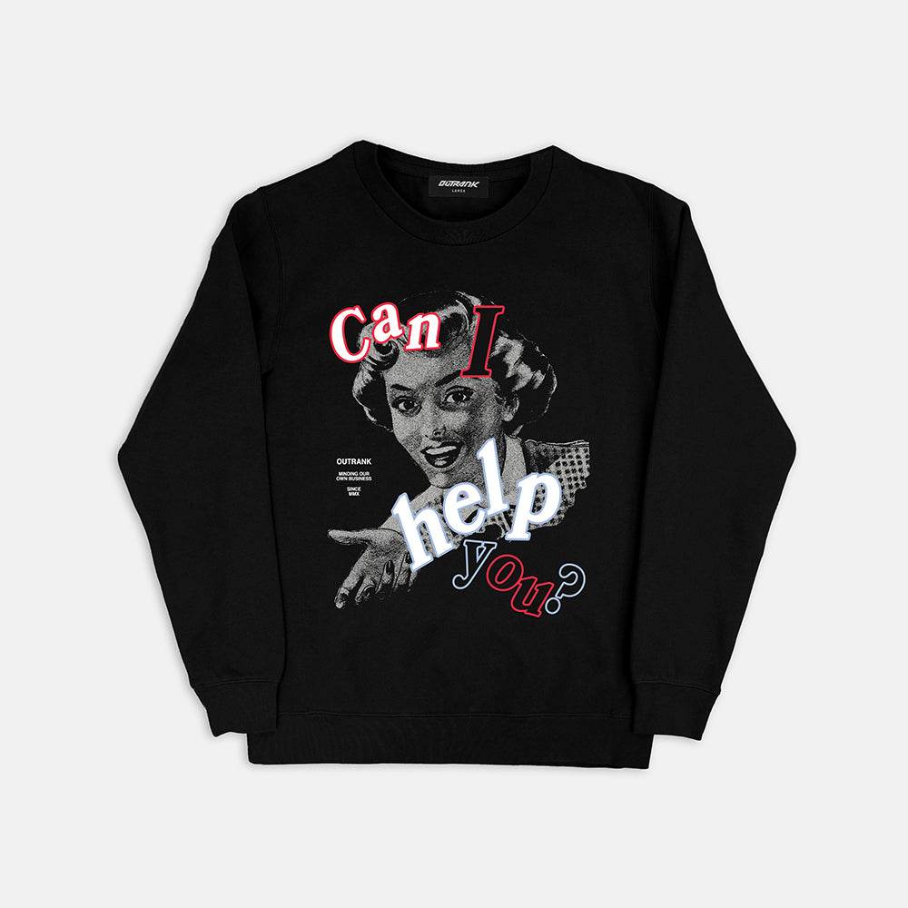 Can I Help You Crewneck Fleece
