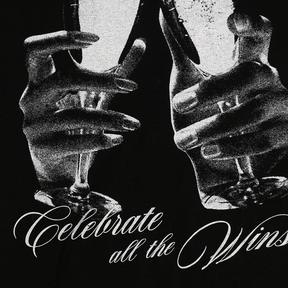 Celebrate The Wins Heavyweight T-shirt-Black