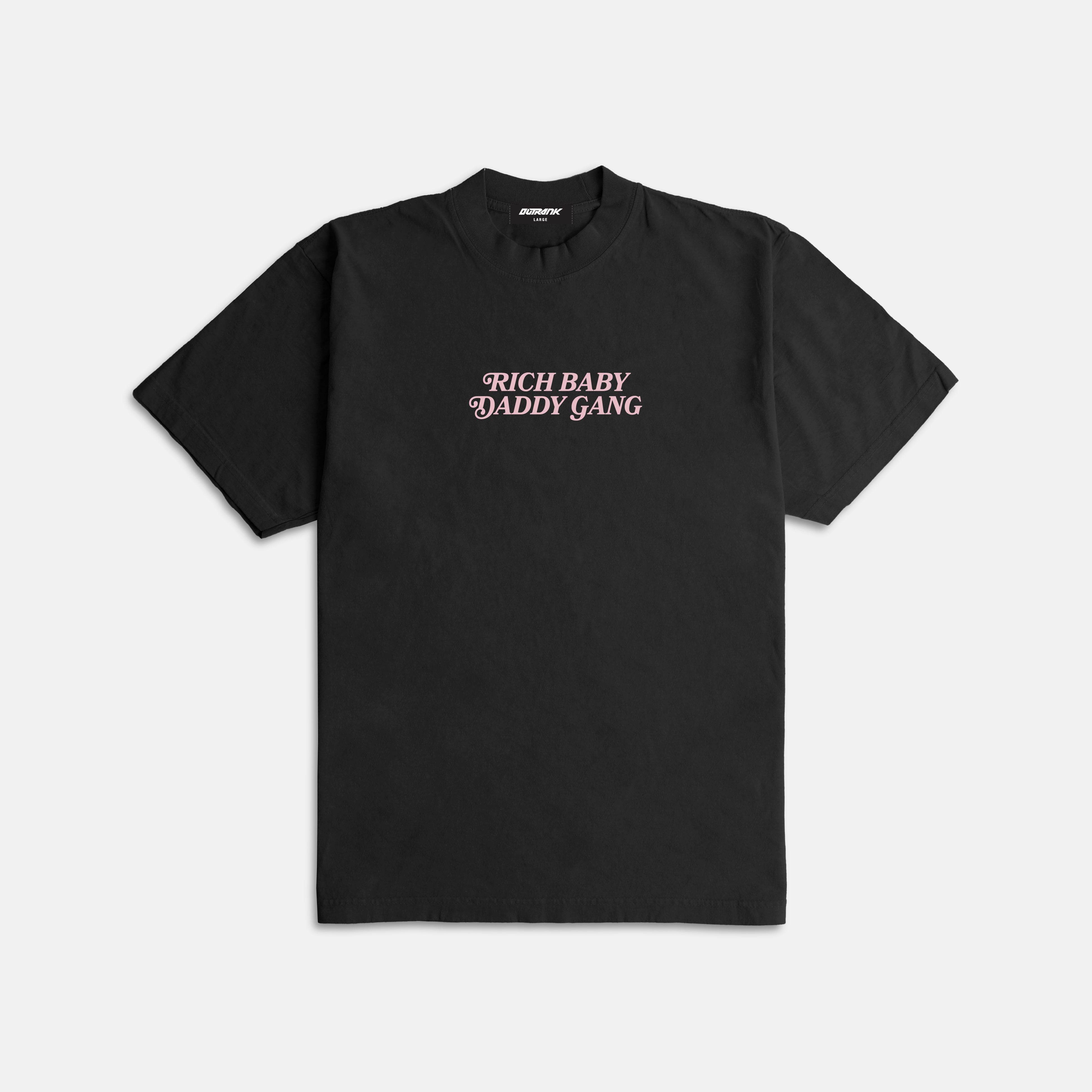 RBDG Ultra Heavyweight T-shirt- Black/ Pink