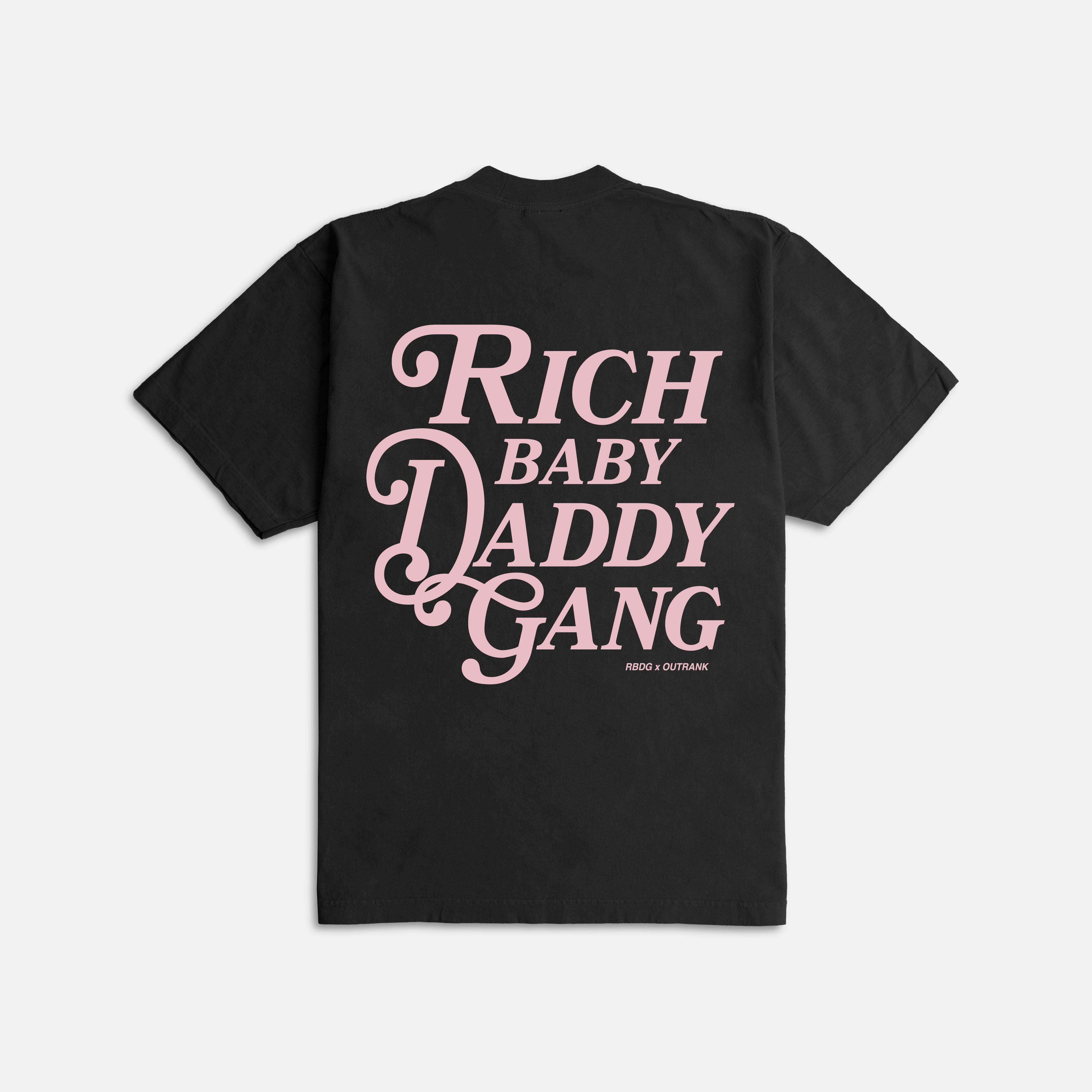 RBDG Ultra Heavyweight T-shirt- Black/ Pink