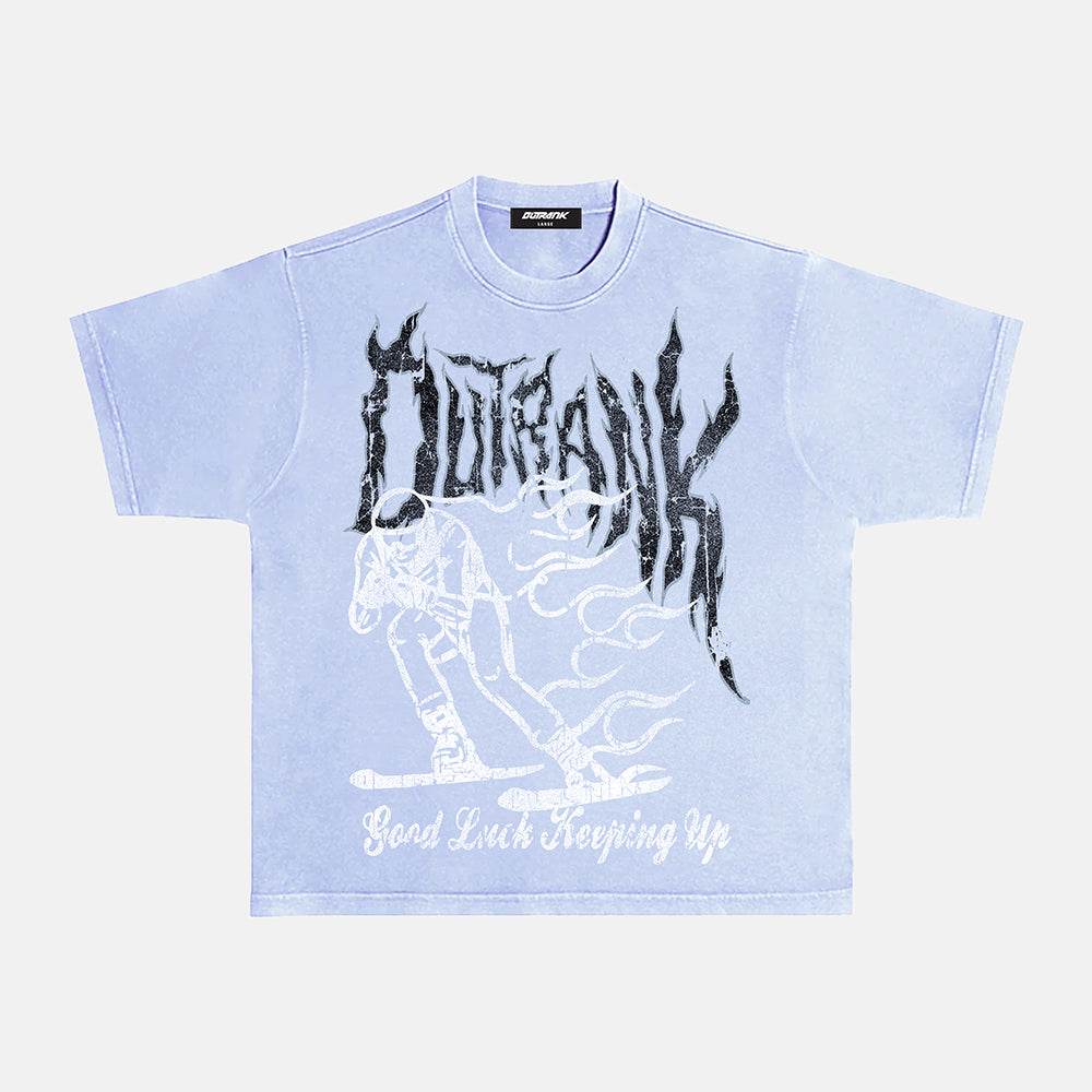 Good Luck Heavyweight T-shirt- Grape Ice