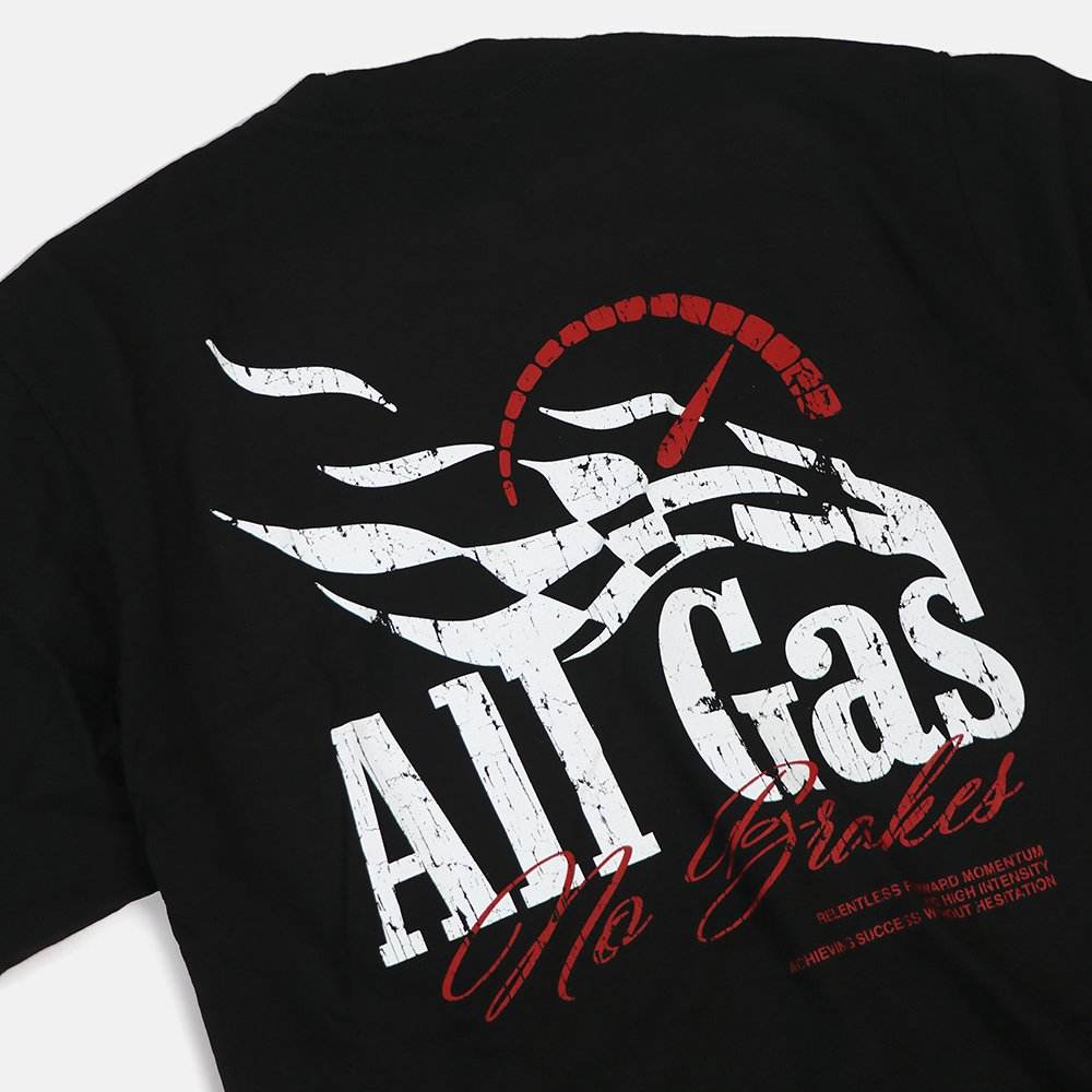 All Gas Ultra Heavyweight T-shirt- Black