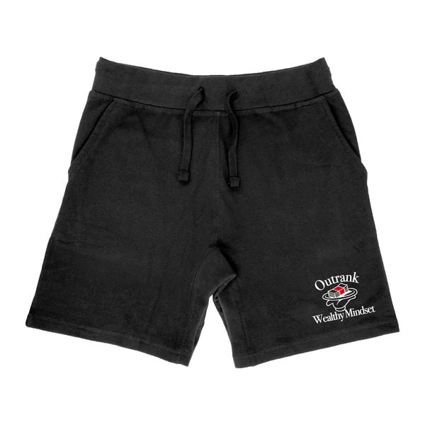 Wealthy Mindset Embroidered Shorts