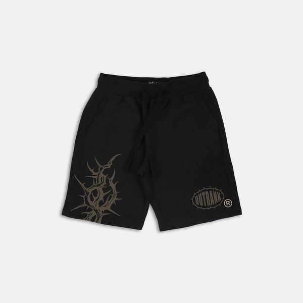 Can't Catch Us Embroidered and Printed Shorts