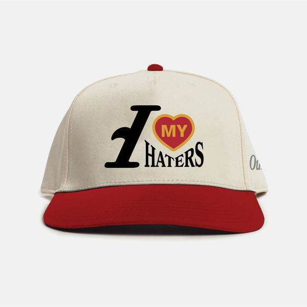 I Love Haters Puff Embroidered Snapback - Outrank Brand