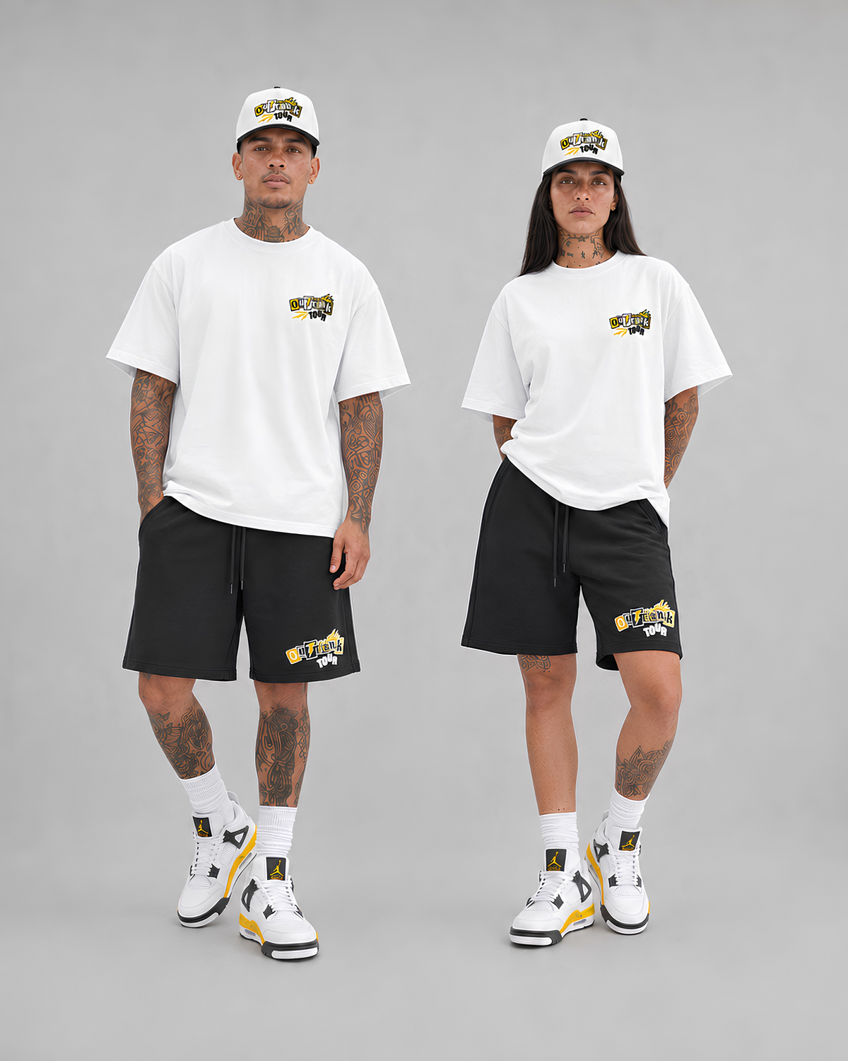 Outrank Tour Embroidered Short